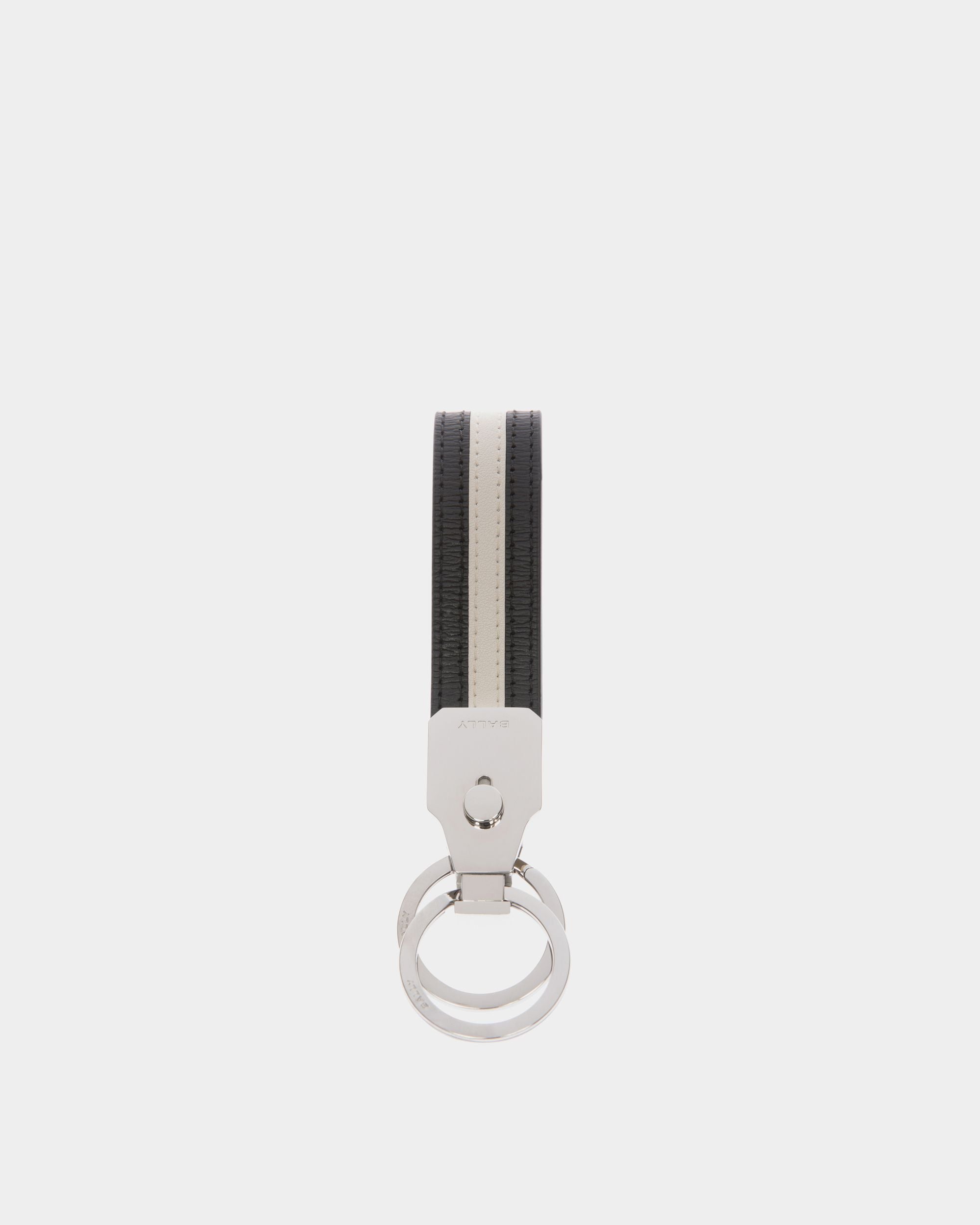 Porte-Clés Ribbon En Cuir Noir - Homme - Bally - 02