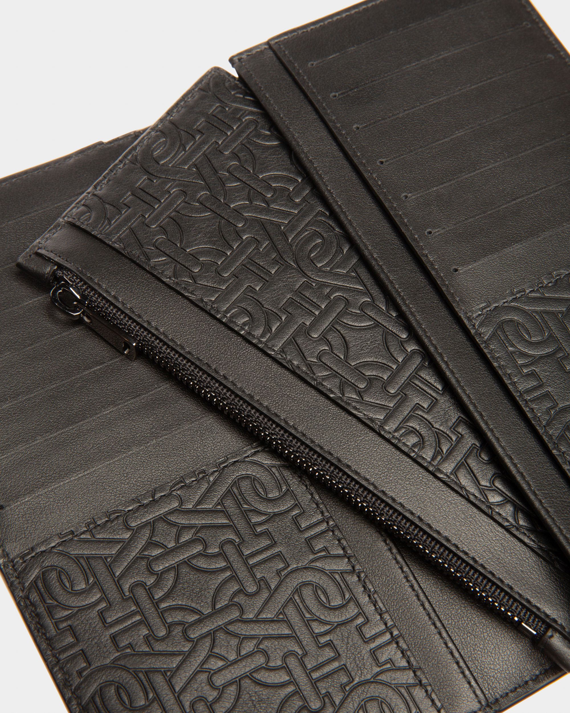 Baynen Portefeuille Continental En Cuir Noir - Homme - Bally - 04
