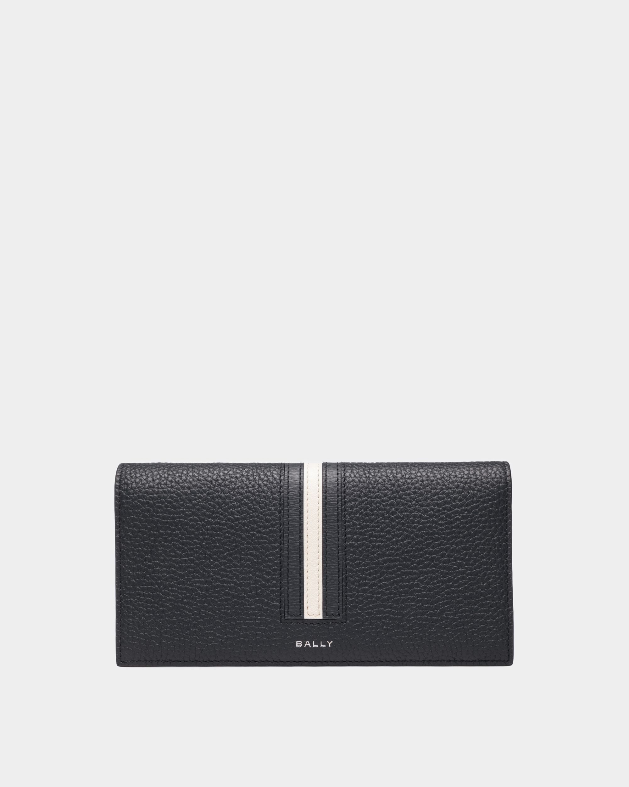 Cartera Continental Ribbon De Piel Color Medianoche - Hombre - Bally - 01