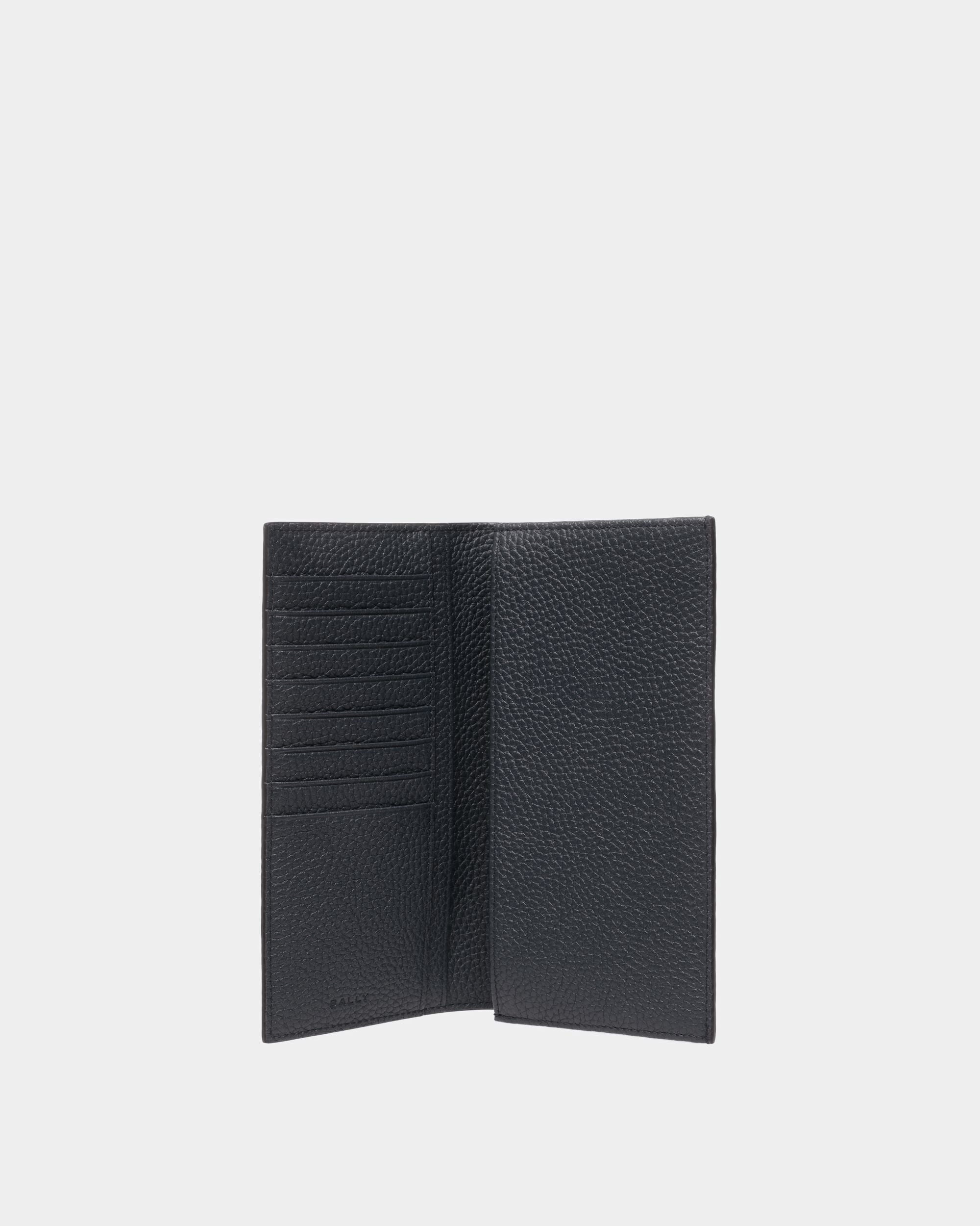 Portefeuille continental Ribbon Cuir bleu nuit - Homme - Bally - 03