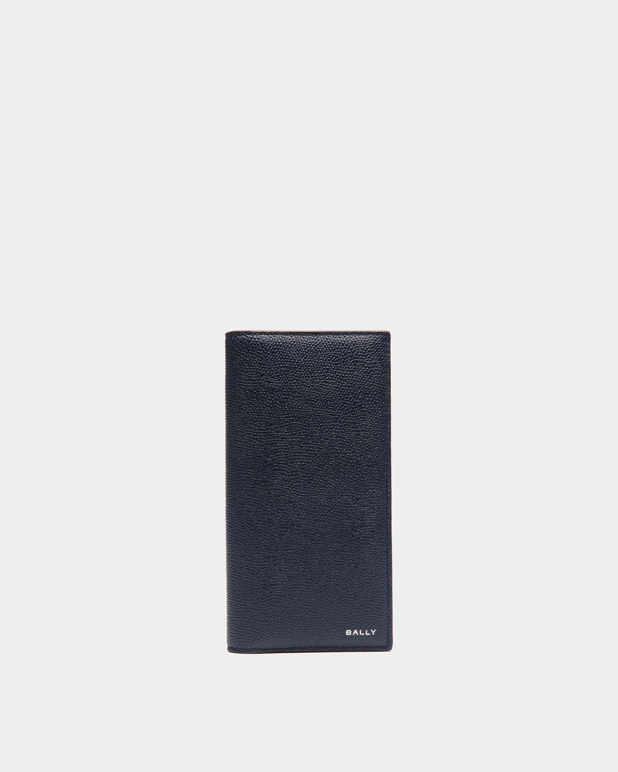 Portefeuille Continental Flag En Cuir Bleu - Homme - Bally - 01