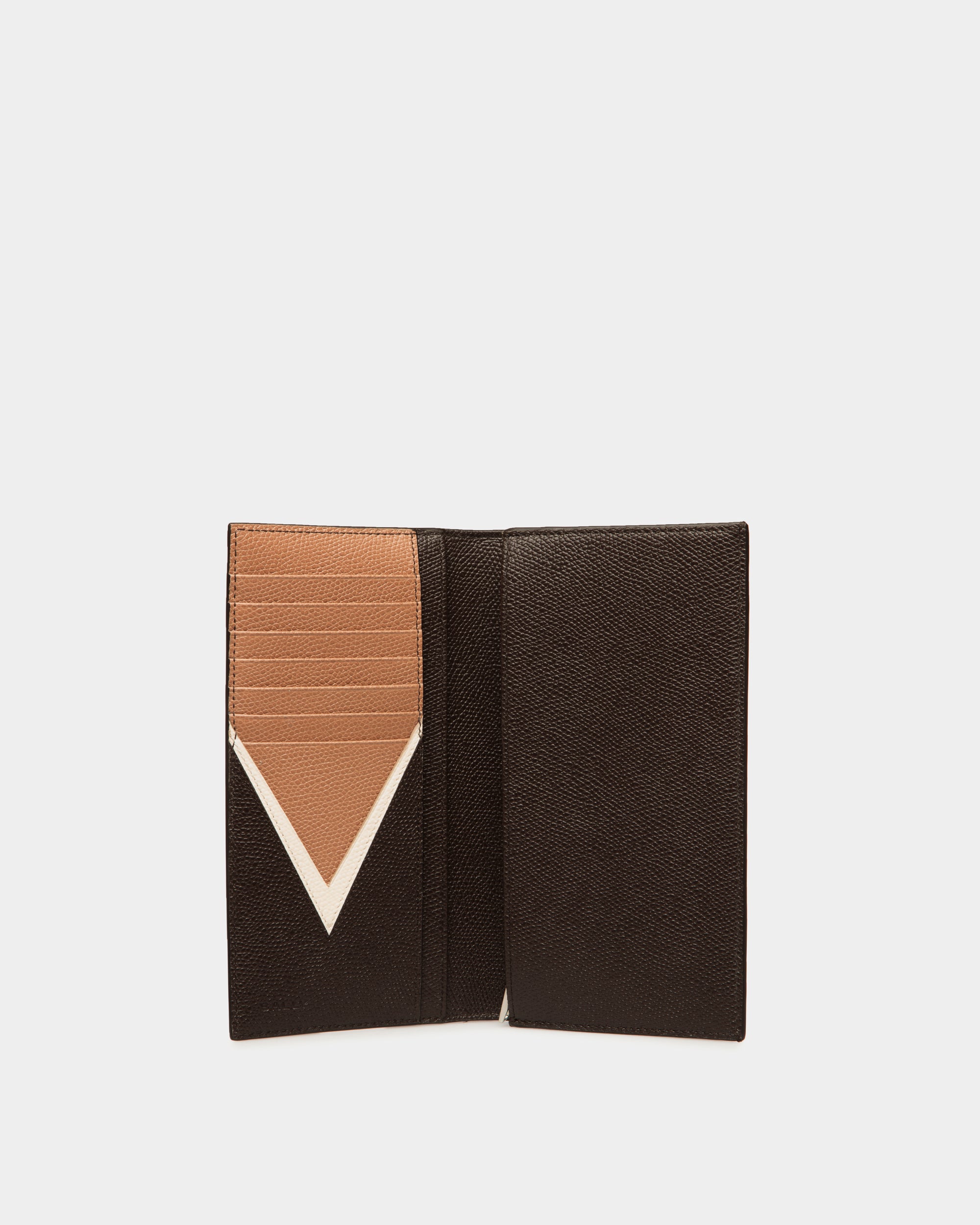 Klassische Flag Geldbörse Aus Leder In Ebenholzschwarz - Herren - Bally - 03