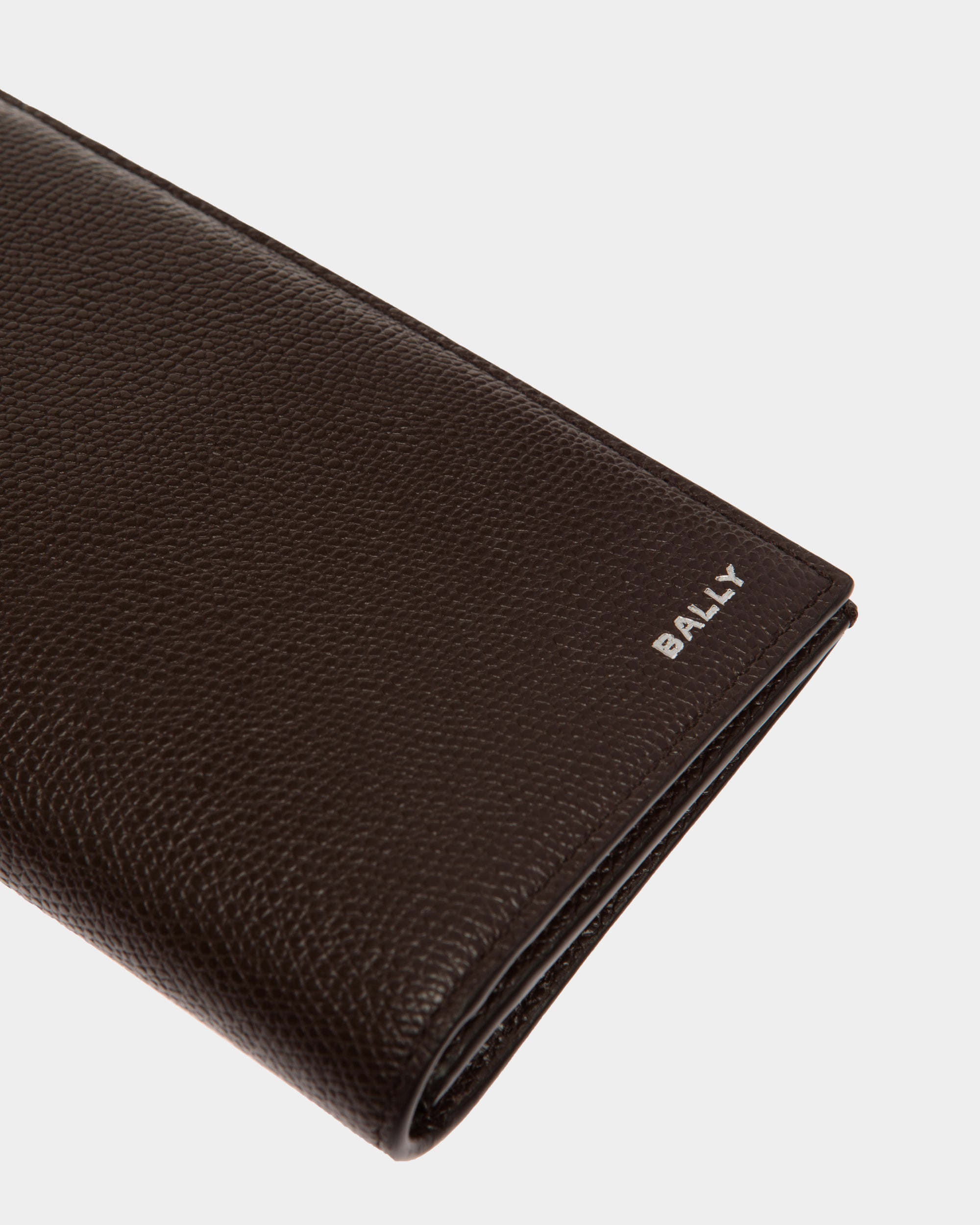 Portefeuille Continental Flag En Cuir Ebano - Homme - Bally - 04