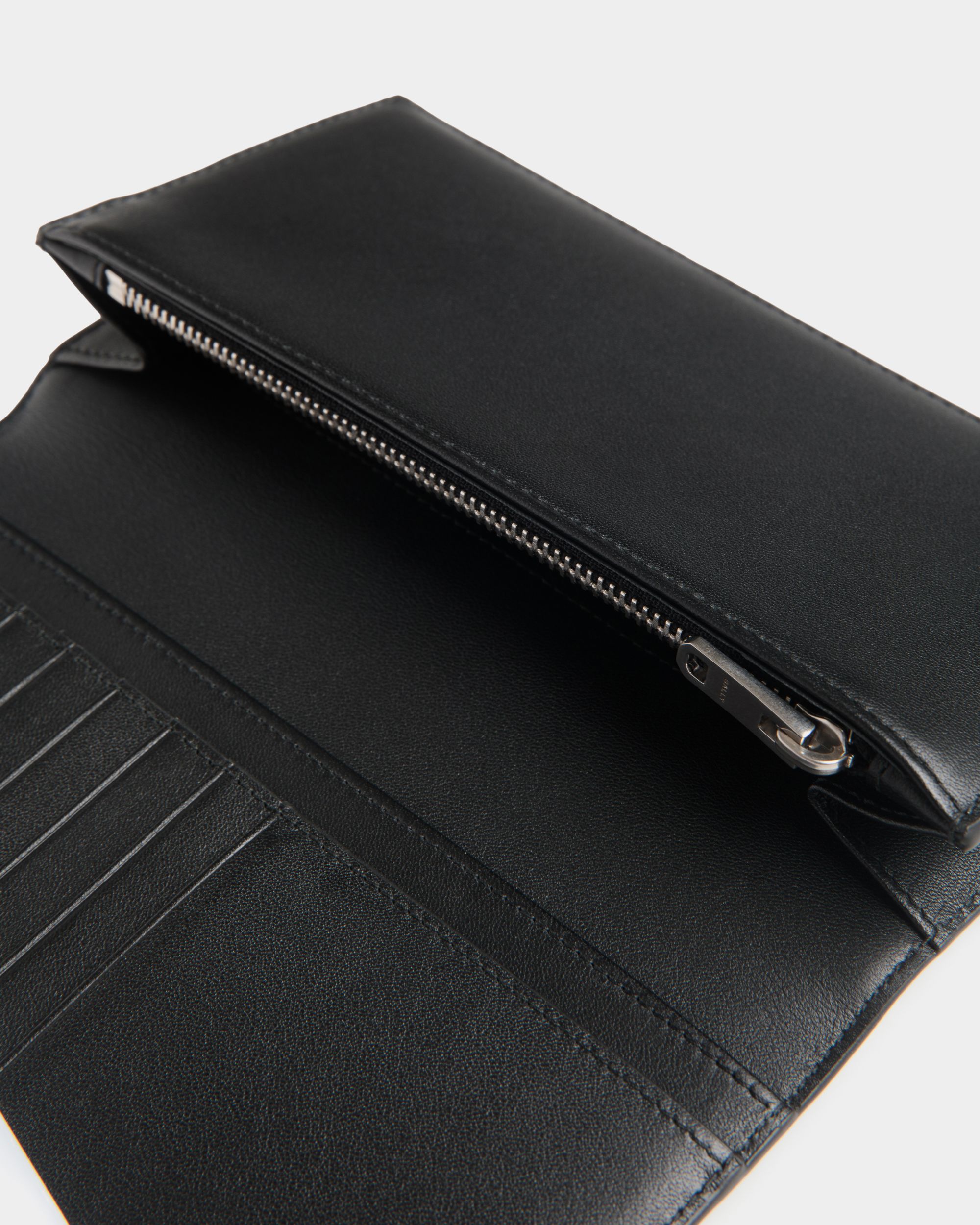 Portefeuille Continental Mythos En Cuir Recyclé Noir - Homme - Bally - 05