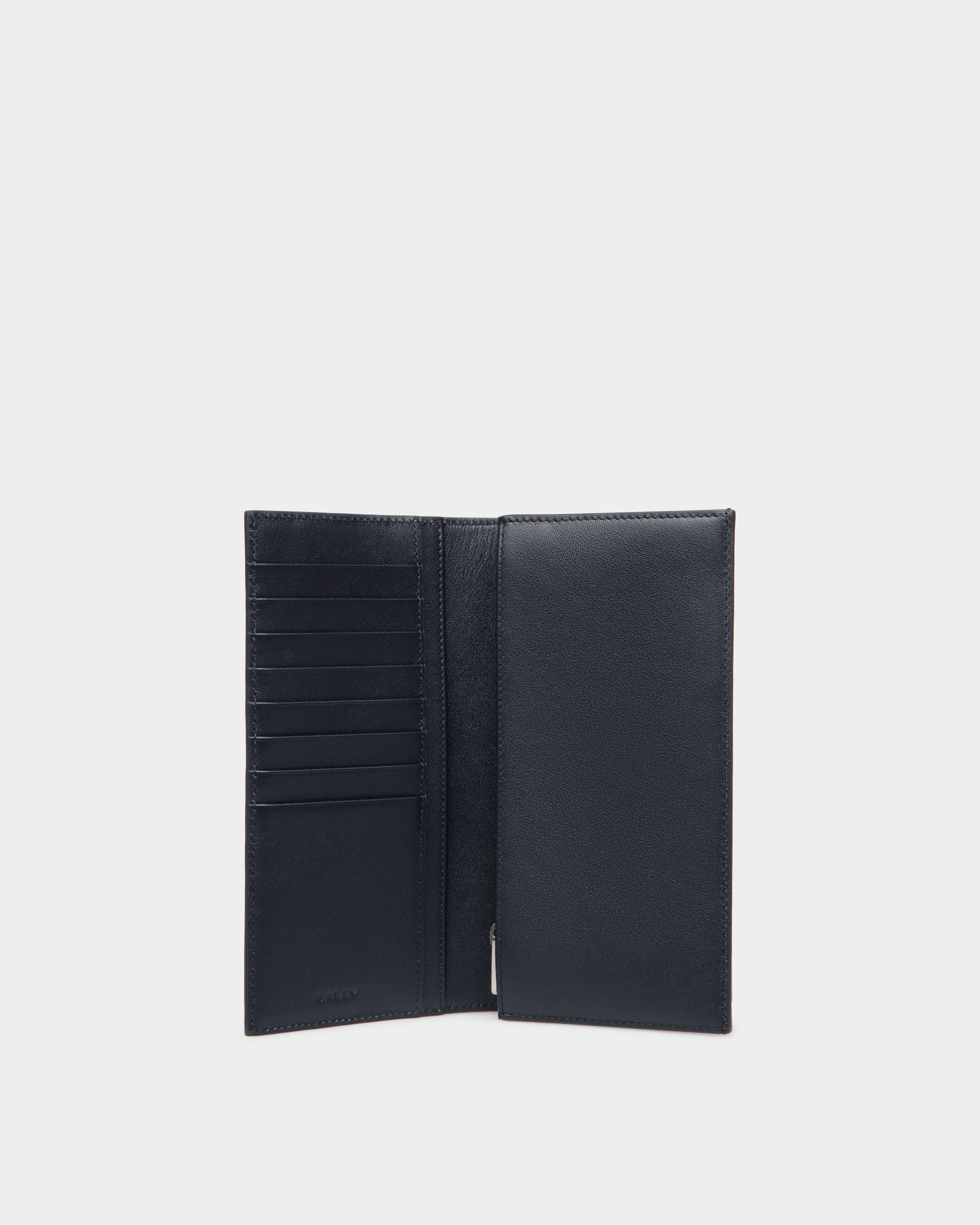 Portefeuille Continental Mythos En Cuir Recyclé Navy Blue - Homme - Bally - 03
