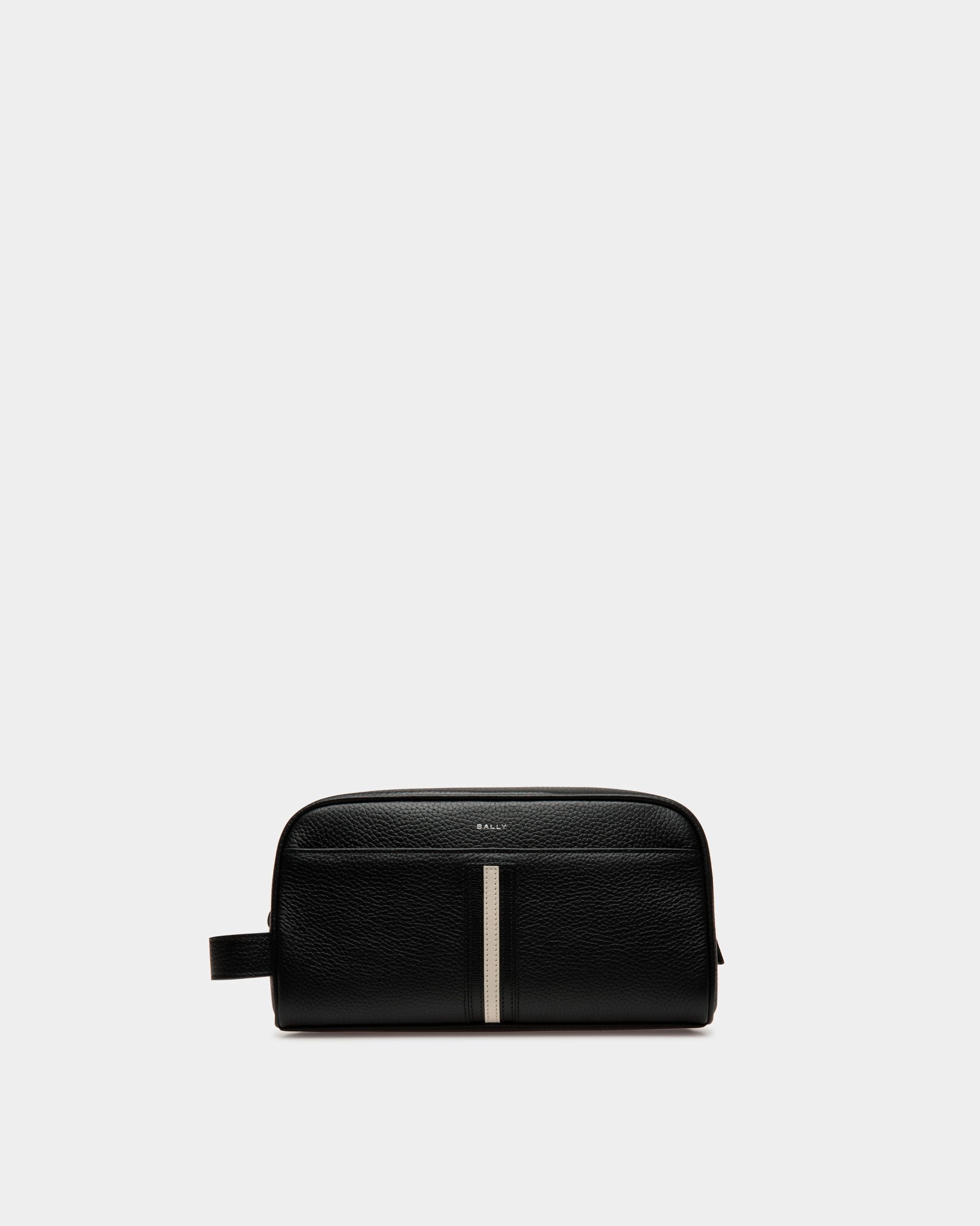 Ribbon Kulturbeutel Aus Leder In Schwarz - Herren - Bally - 01