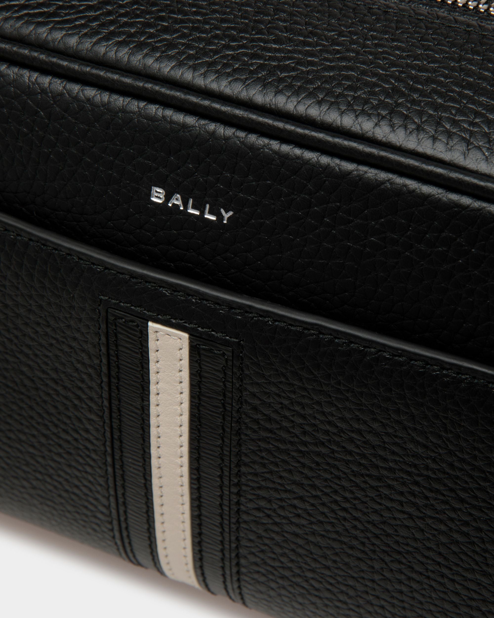 Ribbon Kulturbeutel Aus Leder In Schwarz - Herren - Bally - 03