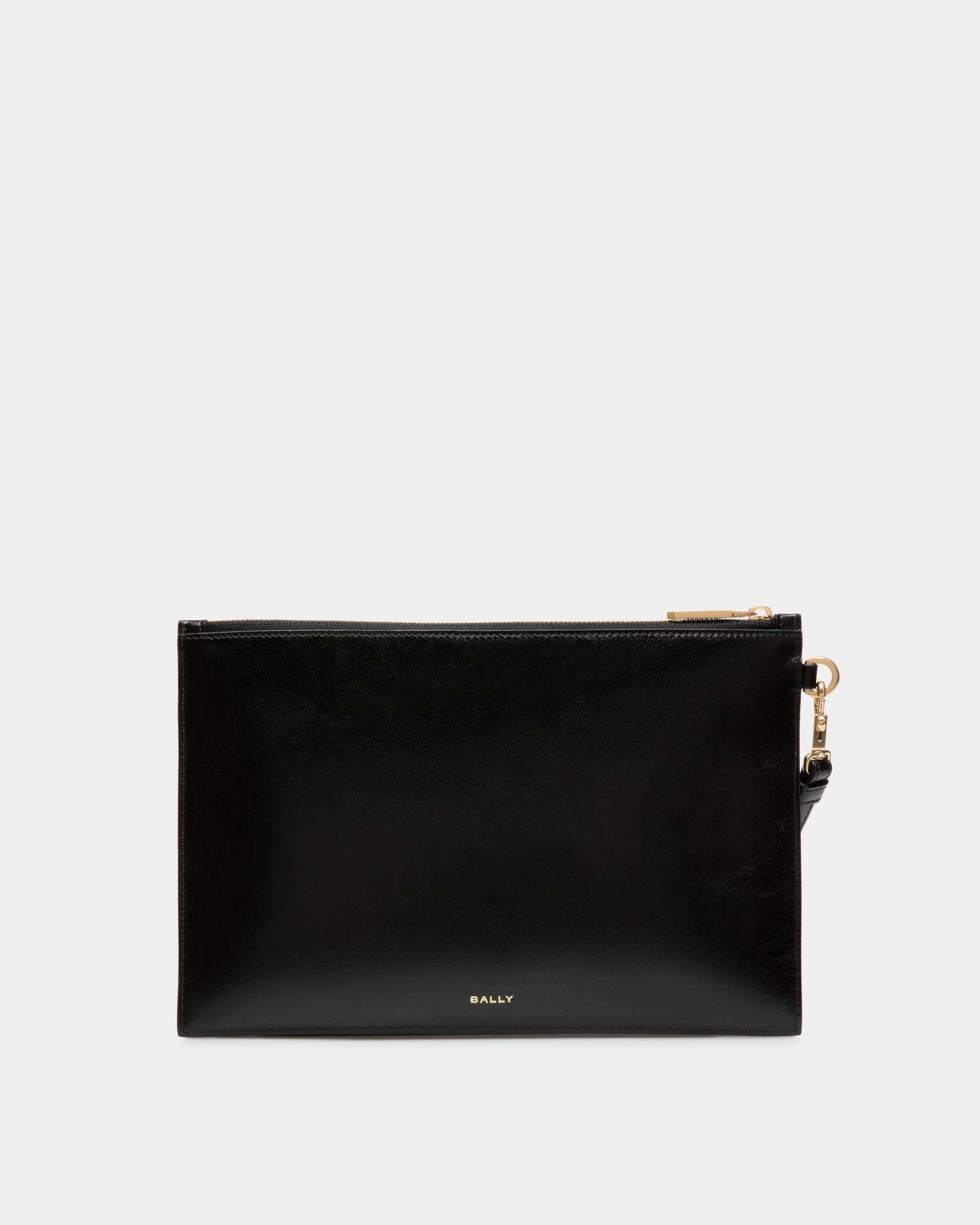 Men s Easy Bally Pochette In Black Leather Bally