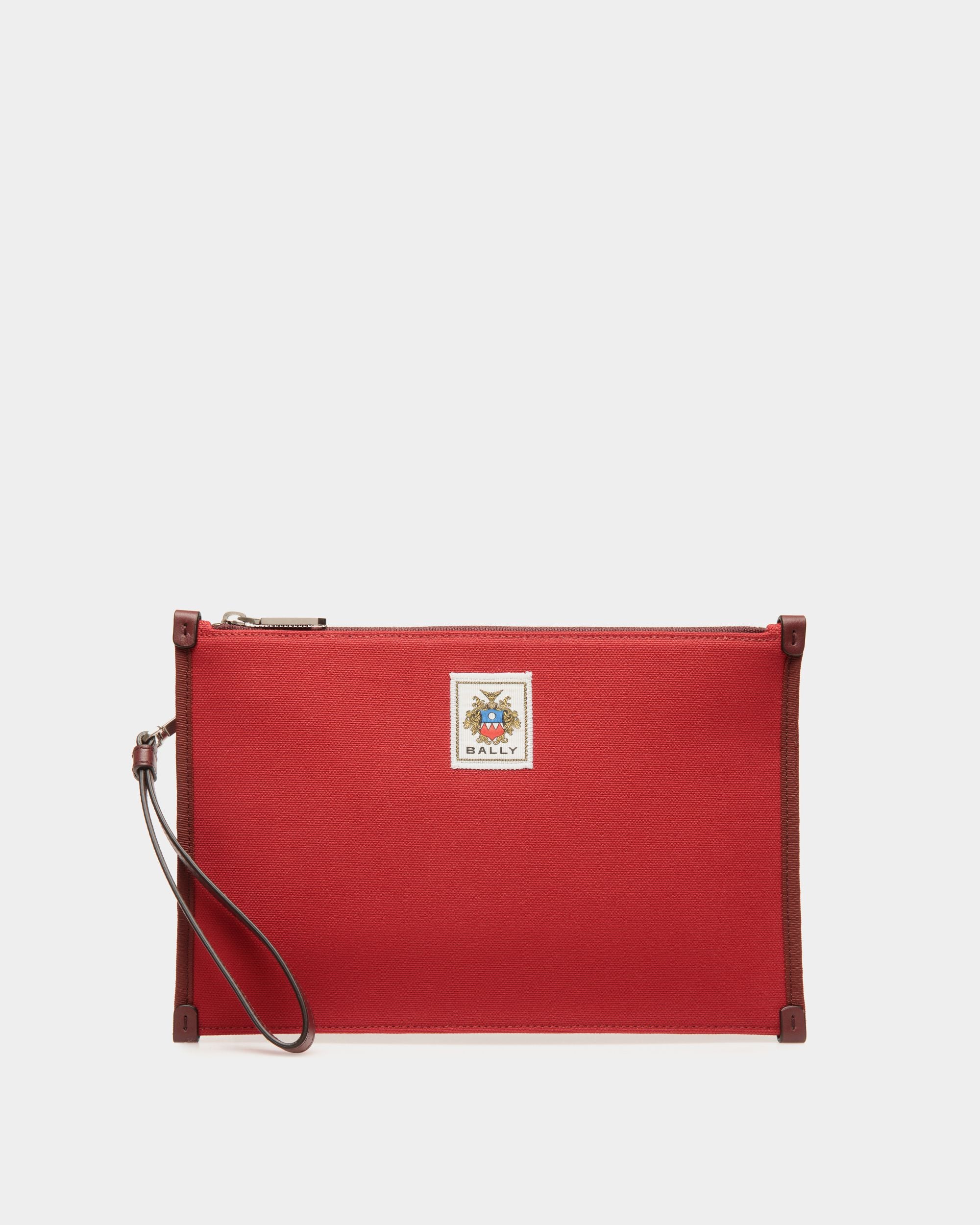 Pochette Easy Bally En Toile De Coton Candy Red - Homme - Bally - 01