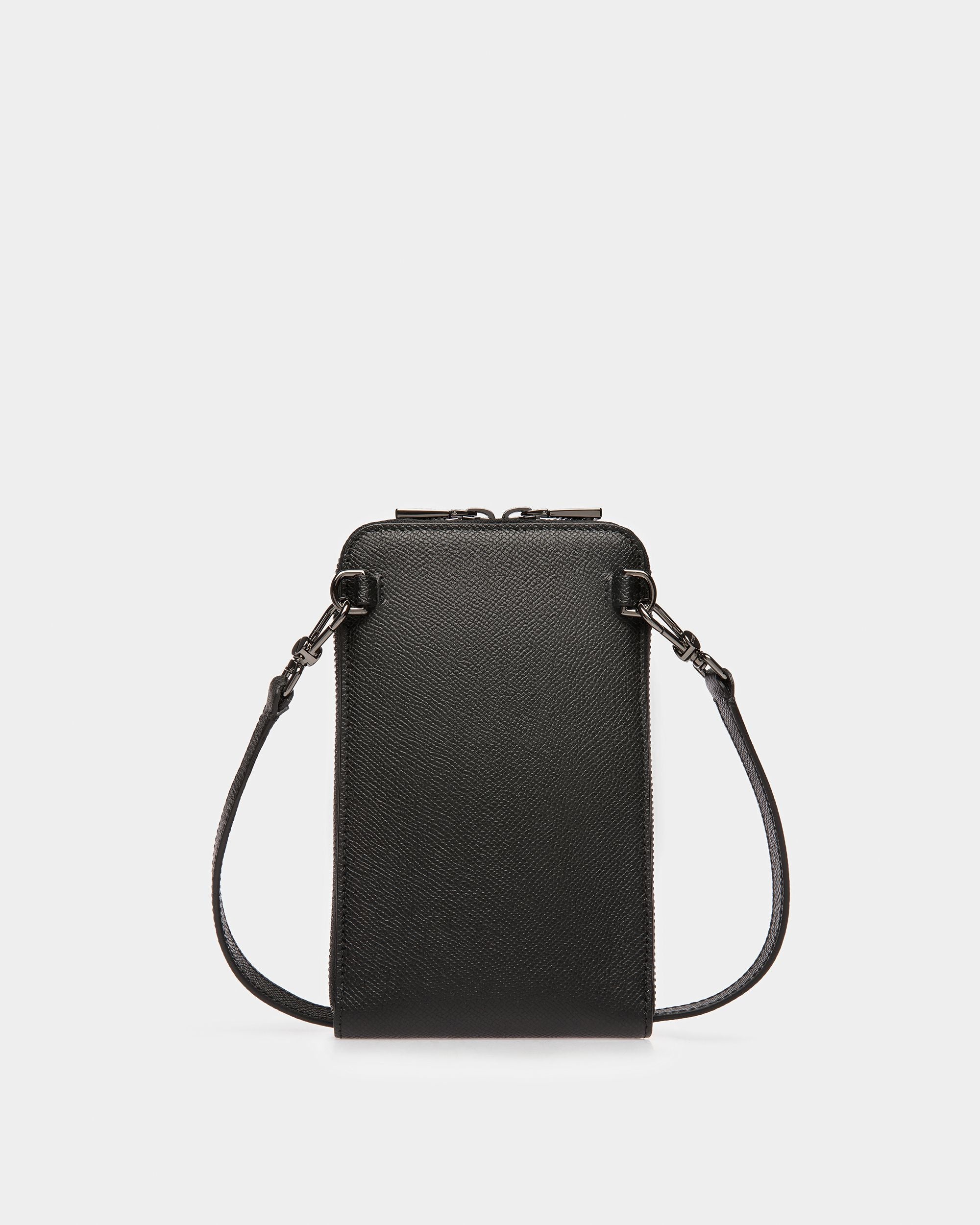 Brantlee Leather Carry Case In Black And Blue Neon - Herren - Bally - 02