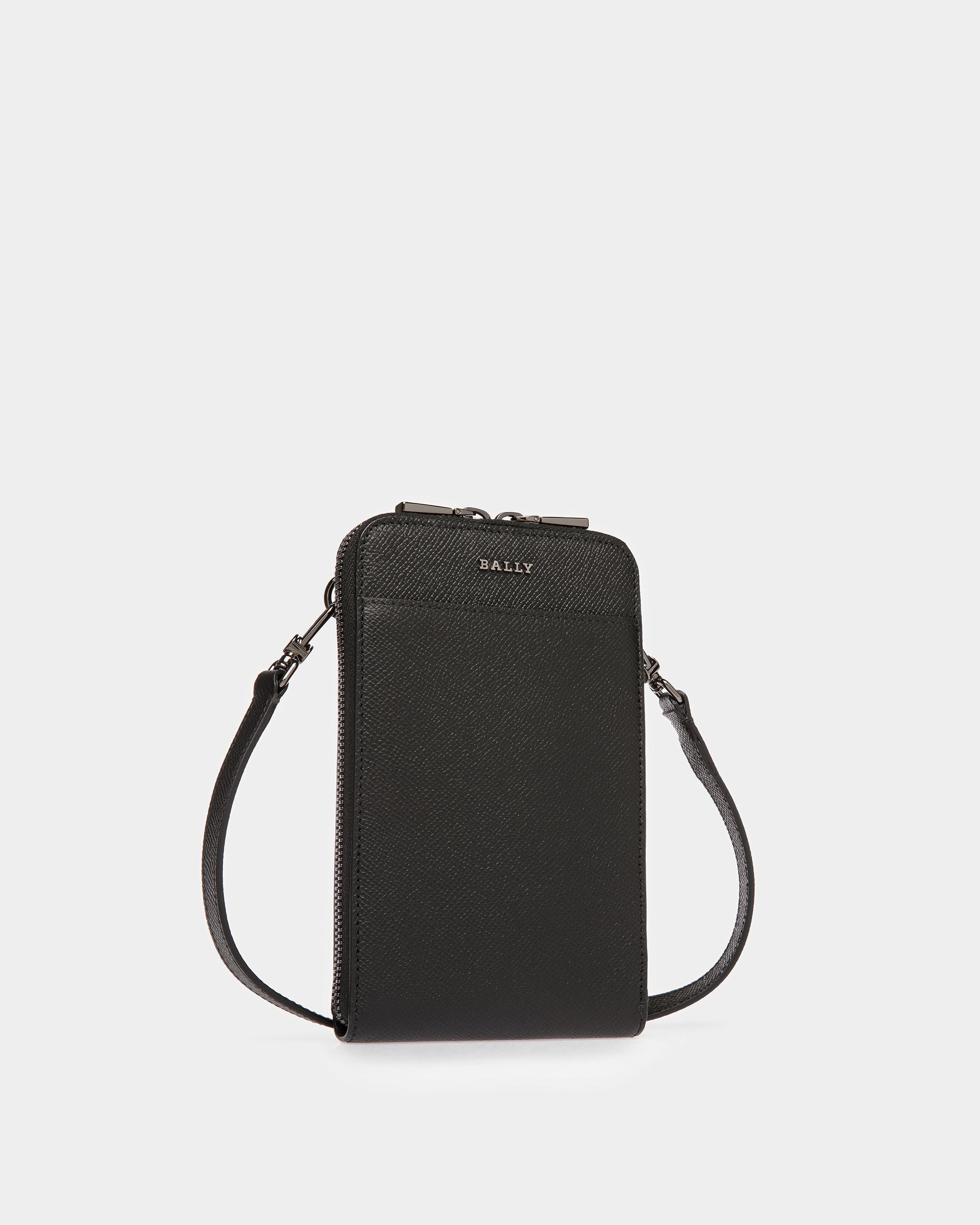 Brantlee Leather Carry Case In Black And Blue Neon - Herren - Bally - 05