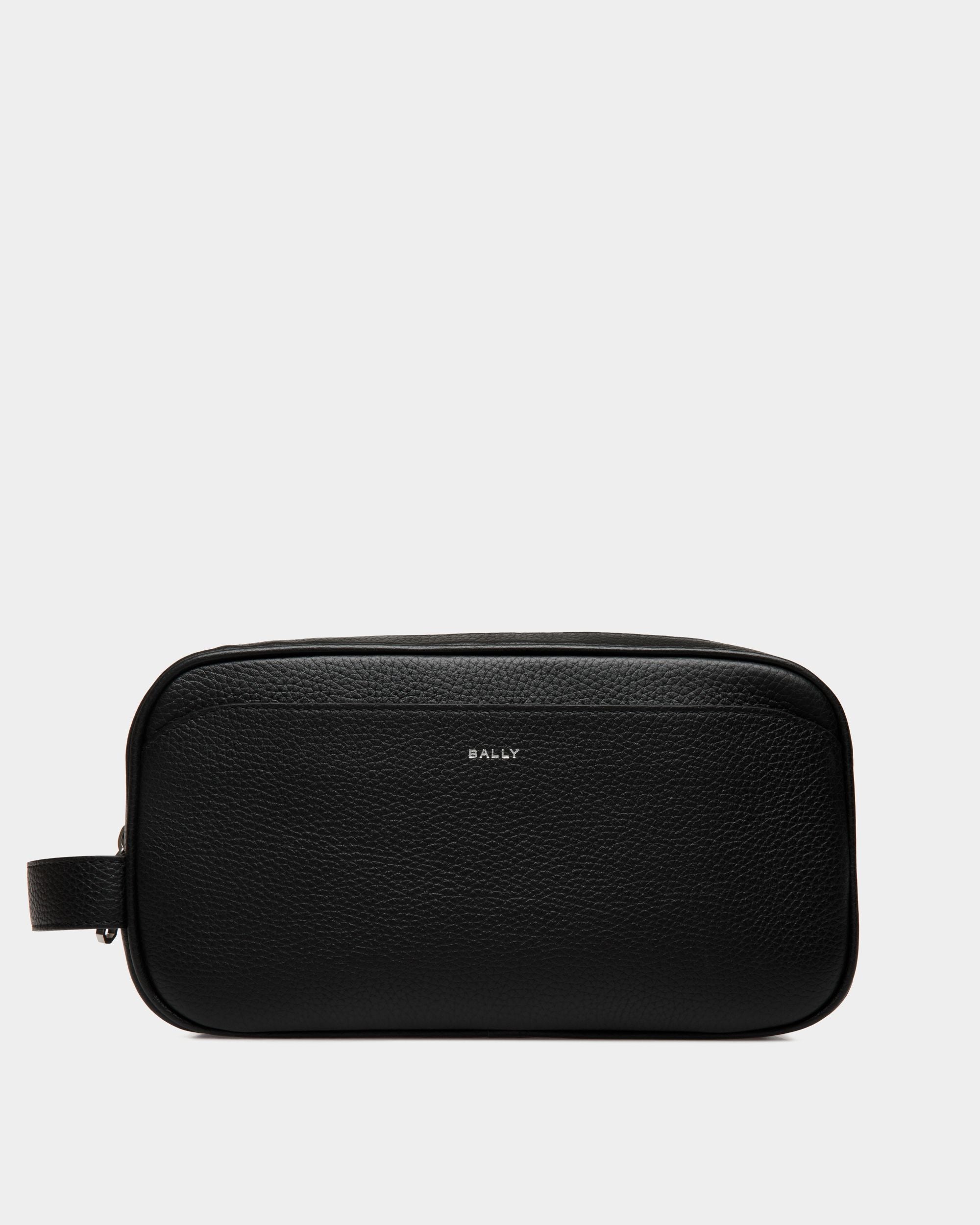 Trousse De Toilette Oeden En Cuir Noir - Homme - Bally - 01