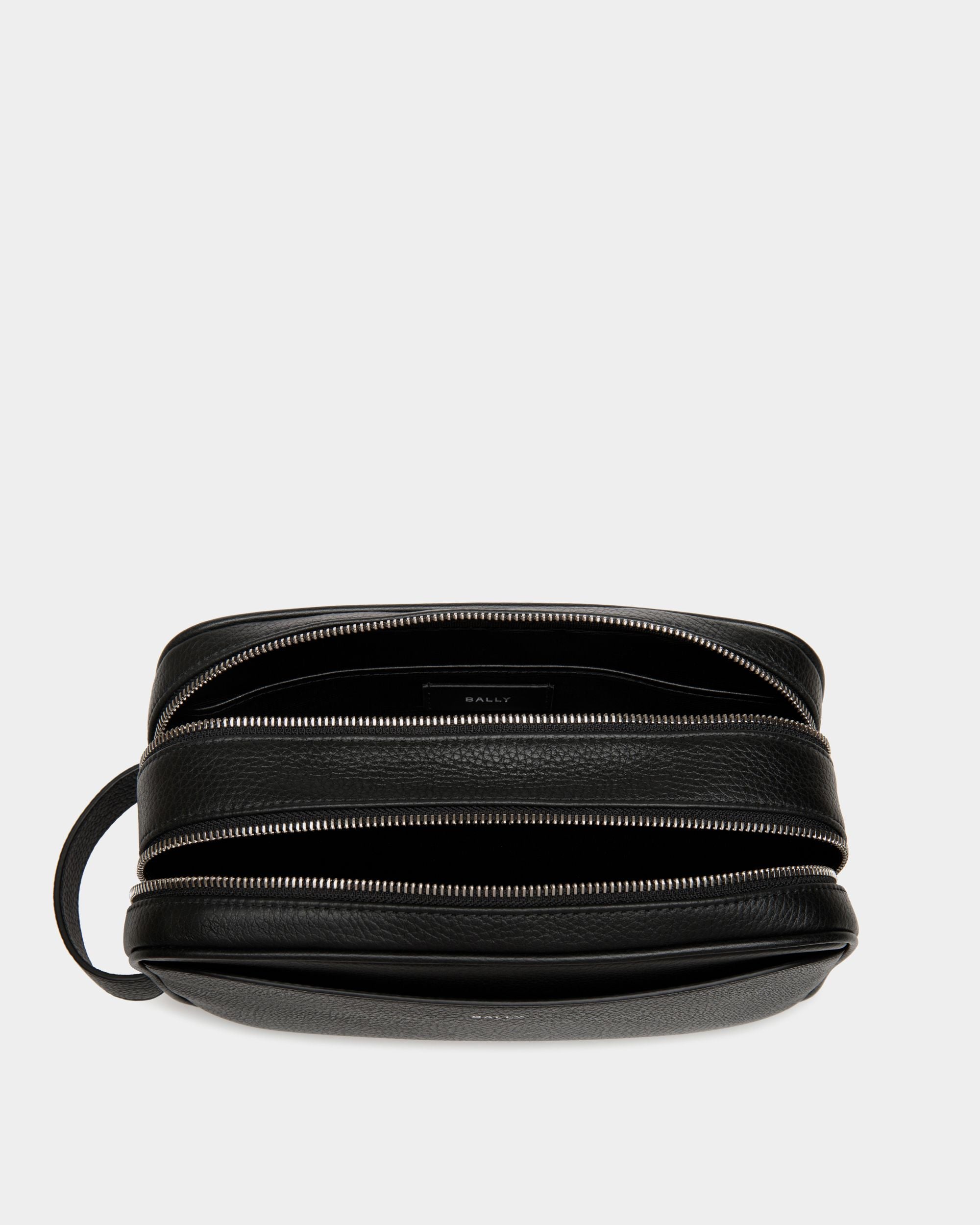 Trousse De Toilette Oeden En Cuir Noir - Homme - Bally - 03