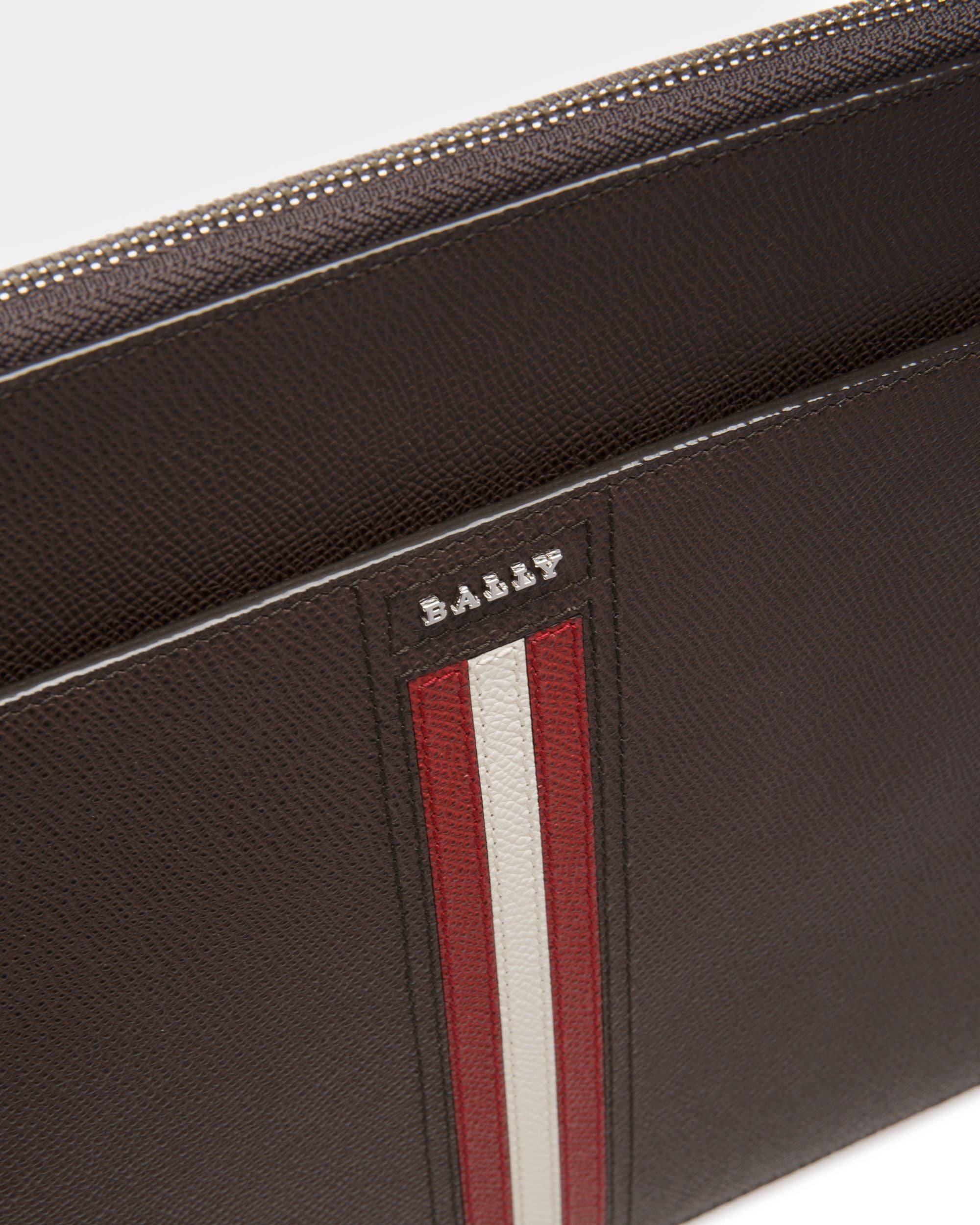 Tatik Mallette Technologique En Cuir Brun - Homme - Bally - 02