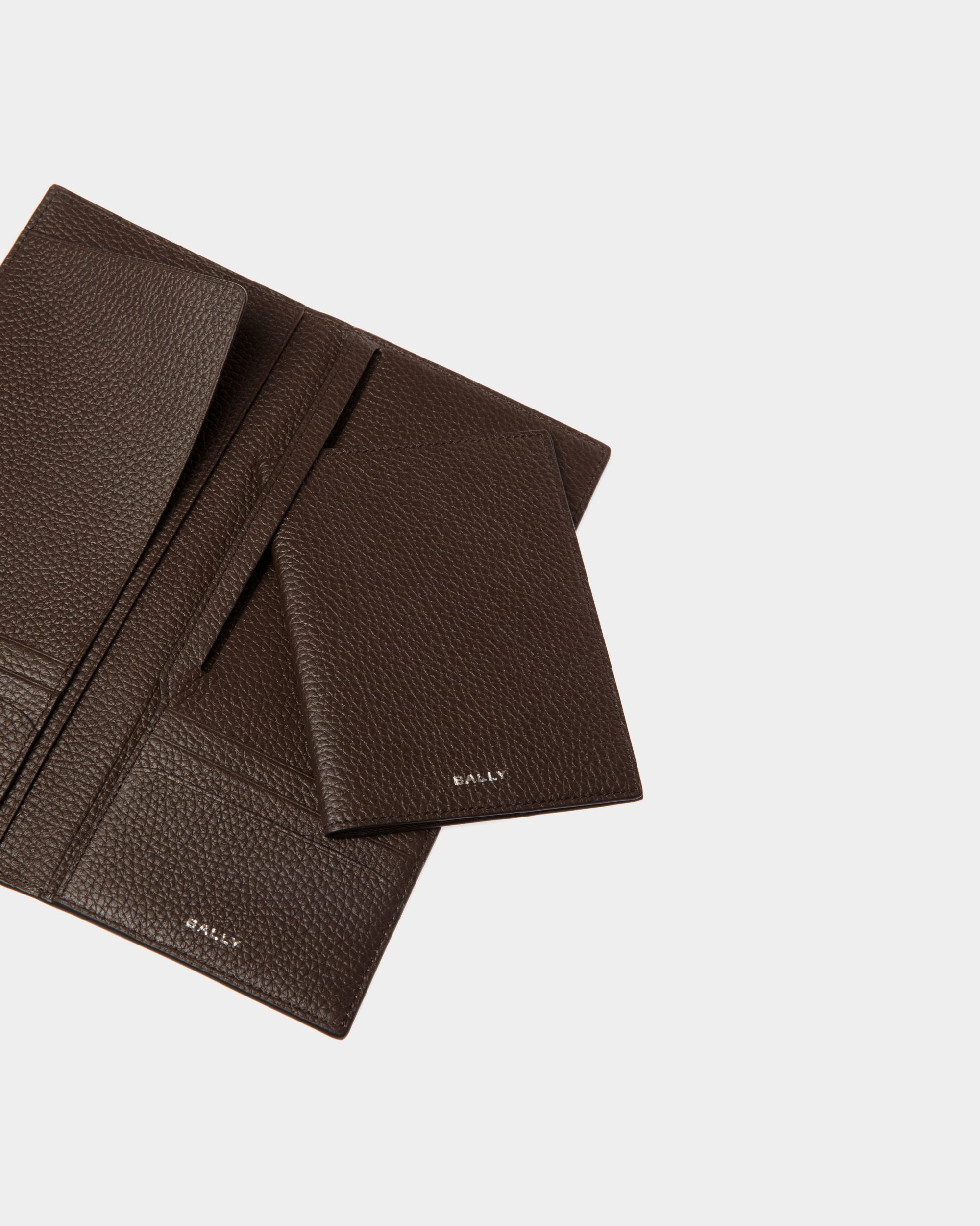 Oeden Continental Wallet in Ebano Leather - Homme - Bally - 04