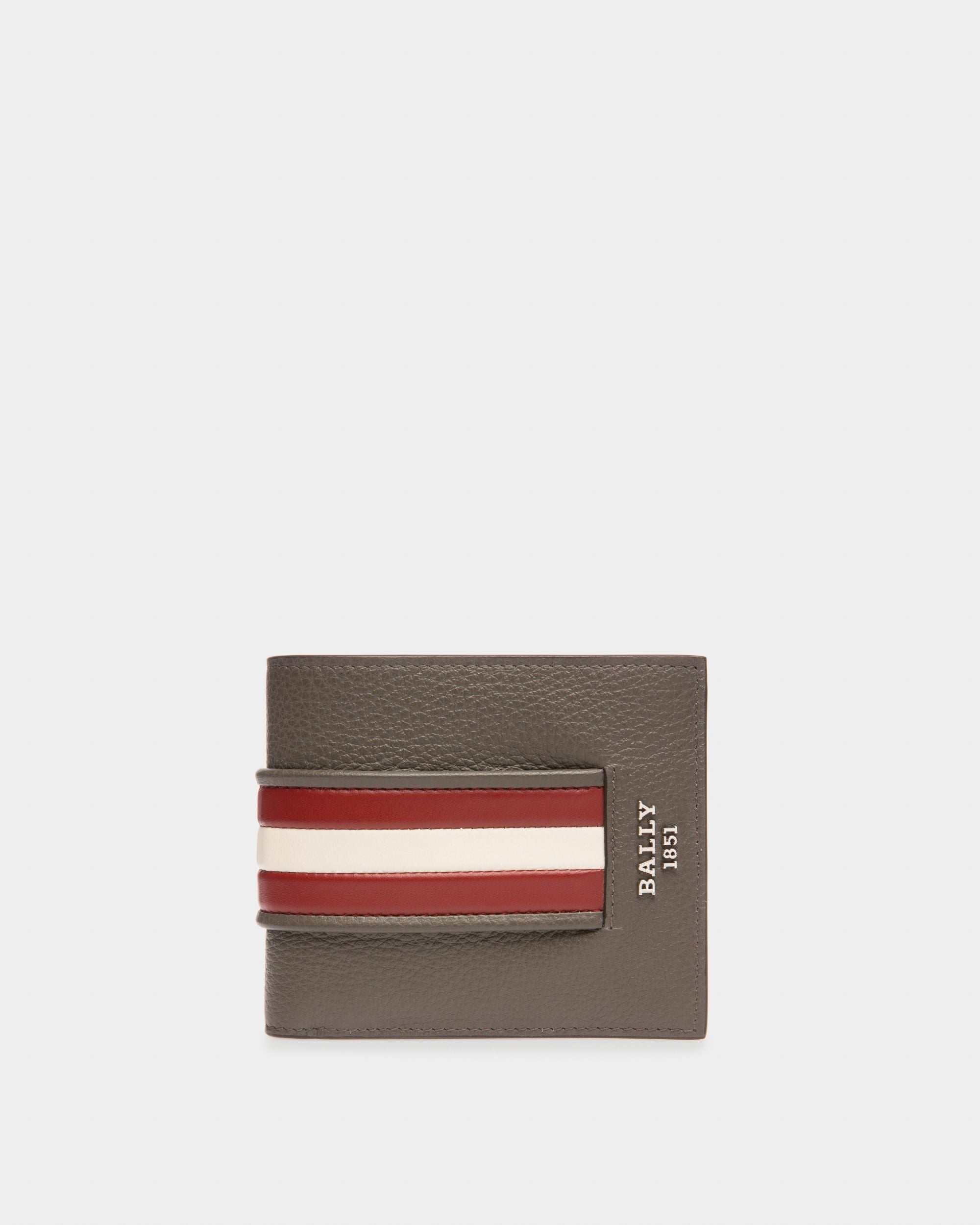 Brasai Portefeuille En Cuir Gris - Homme - Bally - 01