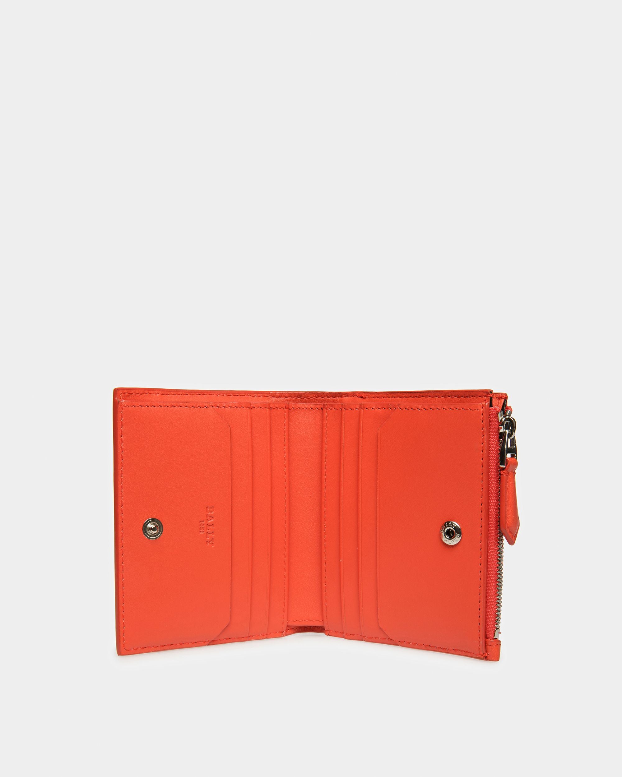 Axeel Leather Wallet In Orange - Men's - Bally - 03