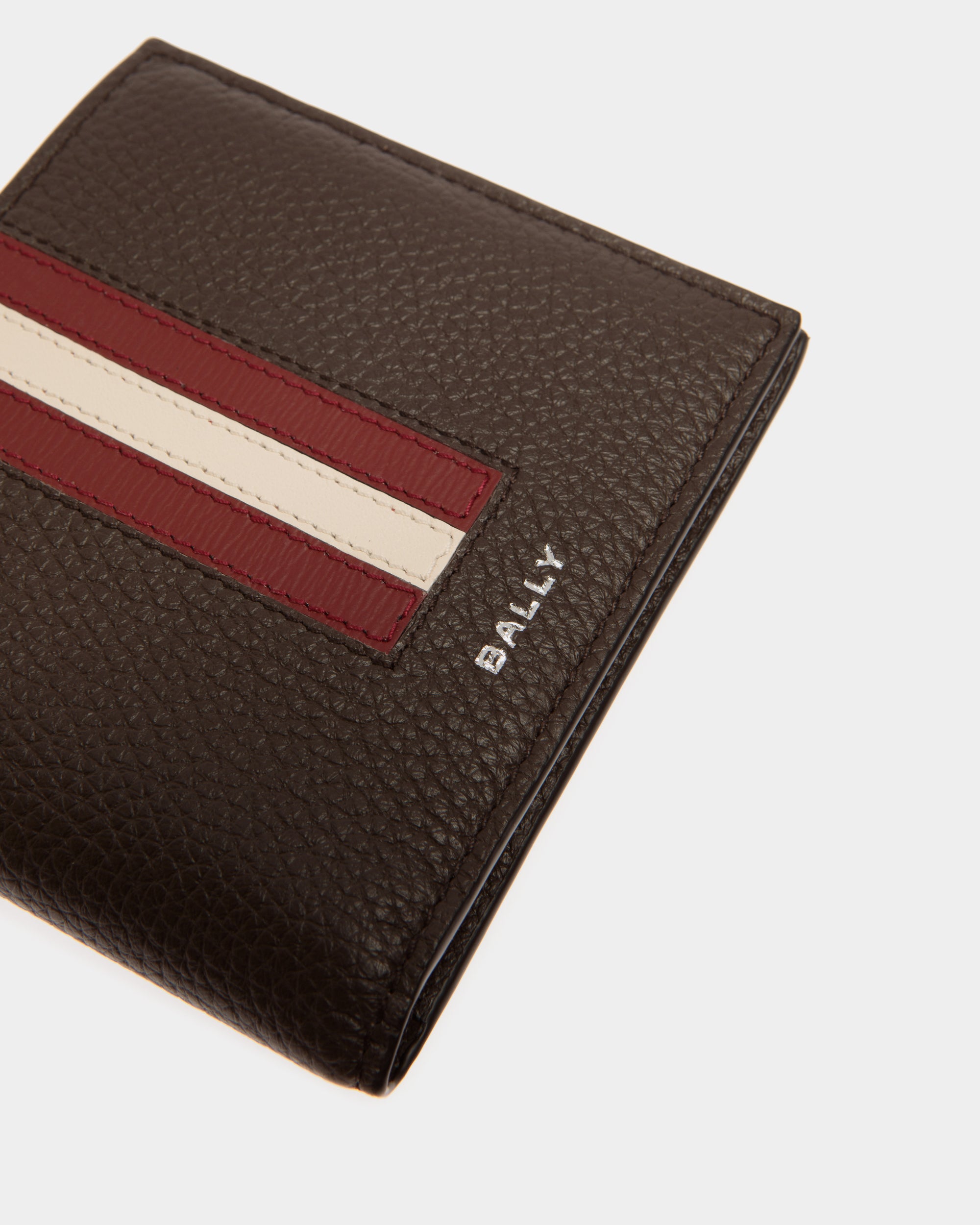 Portefeuille À Deux Volets Ribbon En Cuir Ebano - Homme - Bally - 04