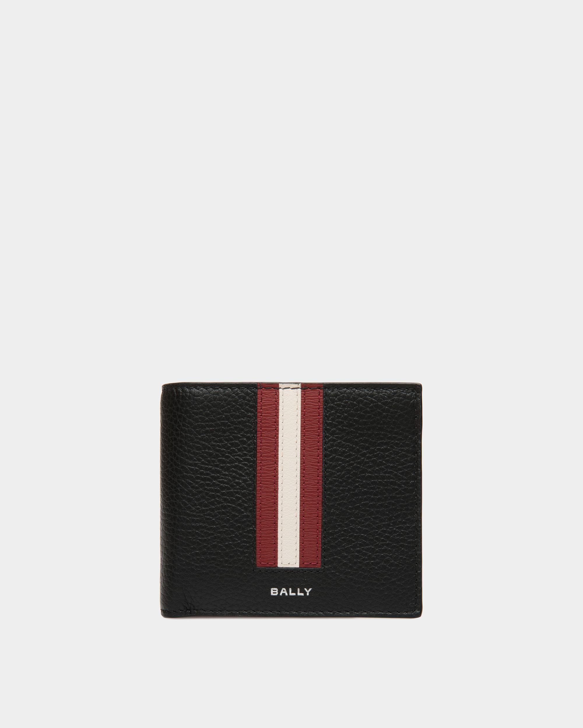 Ribbon Zweiteilige Brieftasche Aus Genarbtem Leder In Schwarz - Herren - Bally - 01