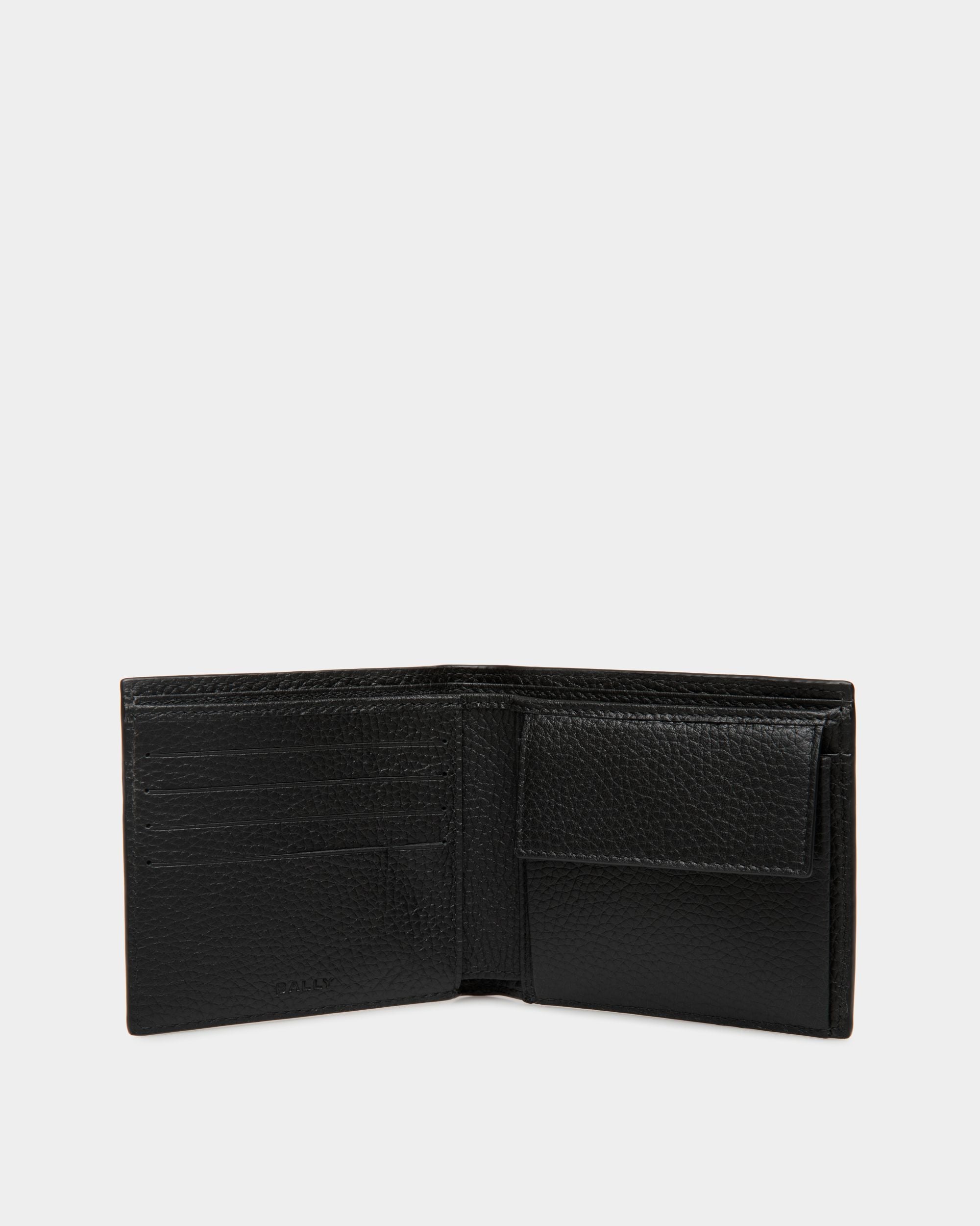 Ribbon Zweiteilige Brieftasche Aus Genarbtem Leder In Schwarz - Herren - Bally - 03
