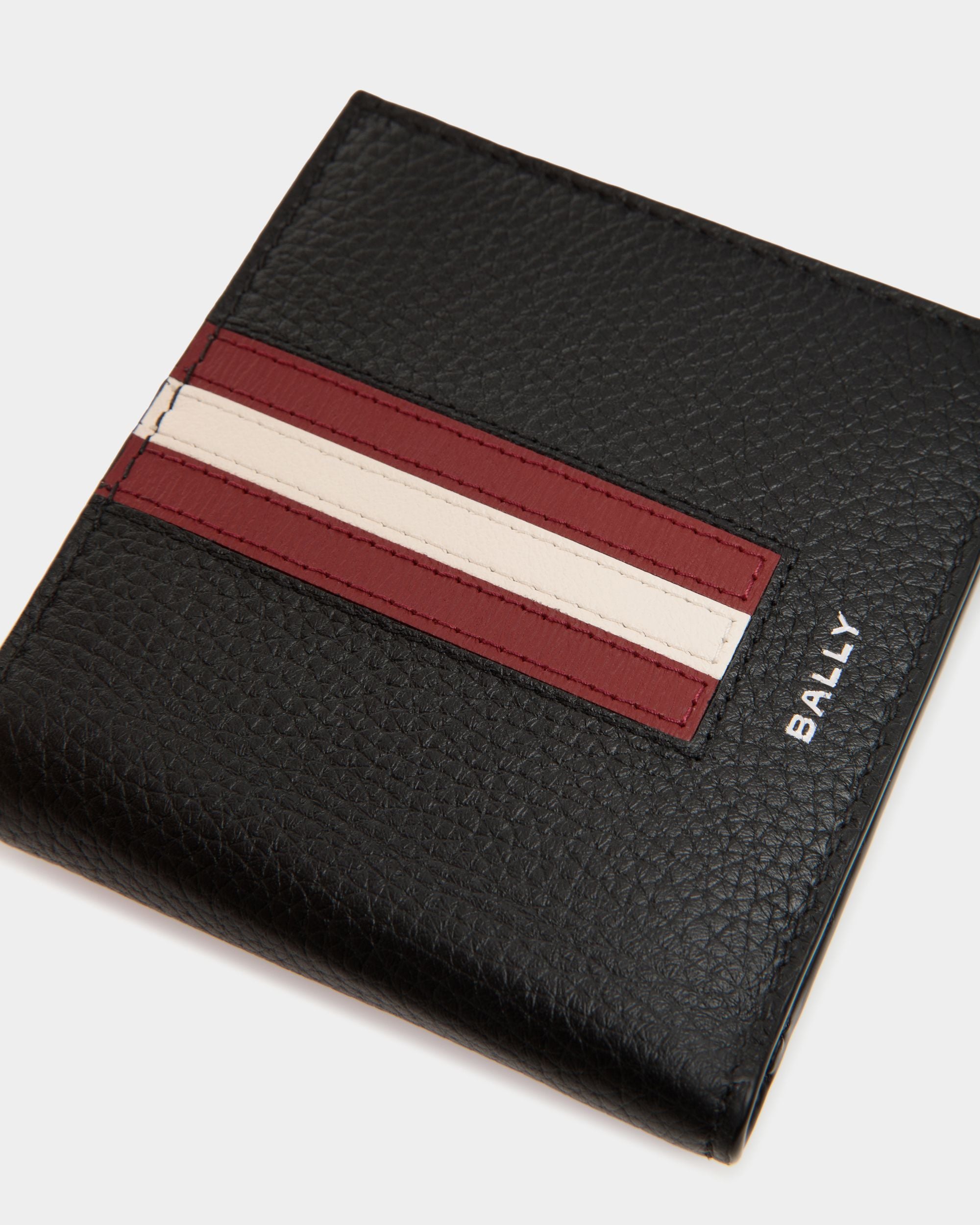 Ribbon Zweiteilige Brieftasche Aus Genarbtem Leder In Schwarz - Herren - Bally - 04