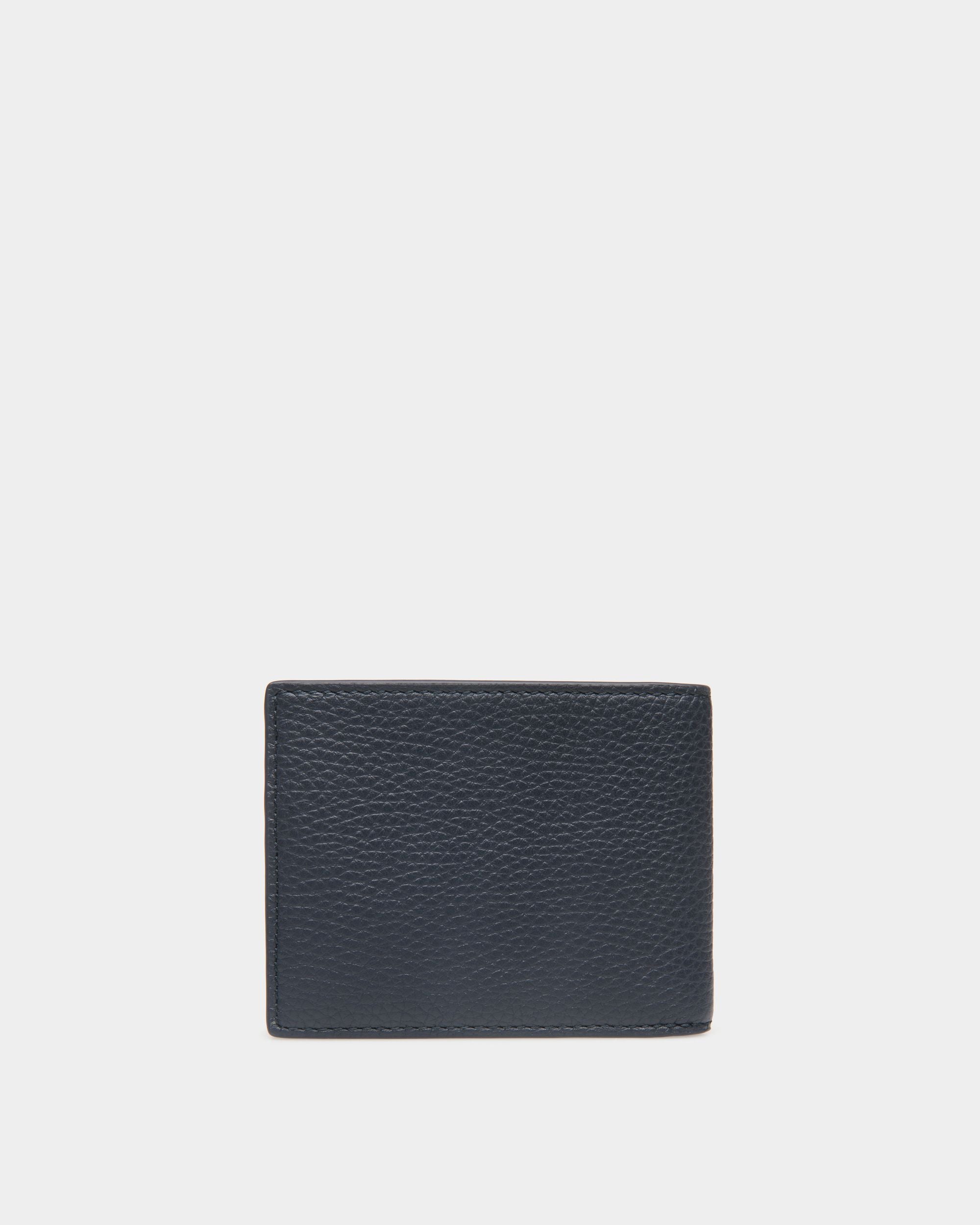Portefeuille À Deux Volets Ribbon En Cuir Navy Blue - Homme - Bally - 02
