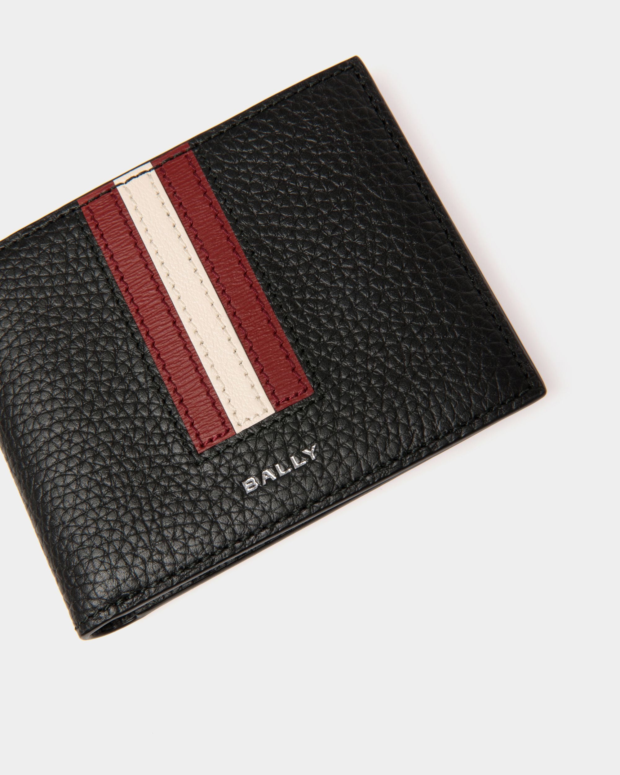 Portefeuille À Un Volet Ribbon En Cuir Noir - Homme - Bally - 03
