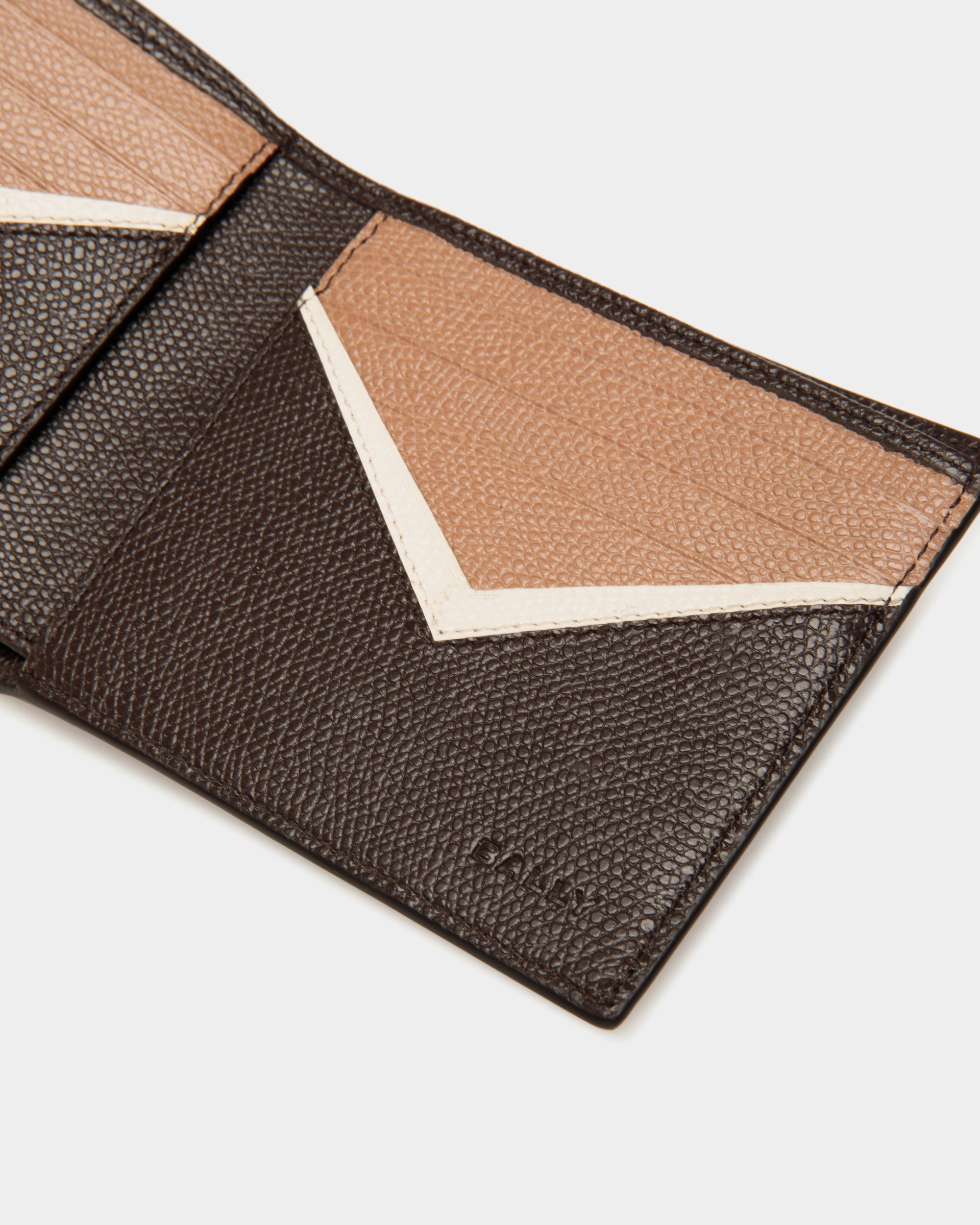 Zweiteilige Flag Geldbörse Aus Leder In Ebenholzschwarz - Herren - Bally - 04