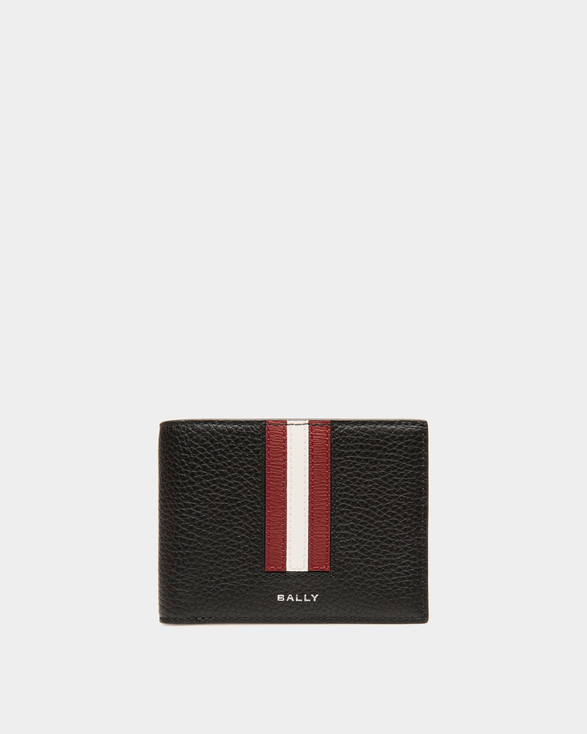 Ribbon Bifold In Black Leather - Homme - Bally - 01