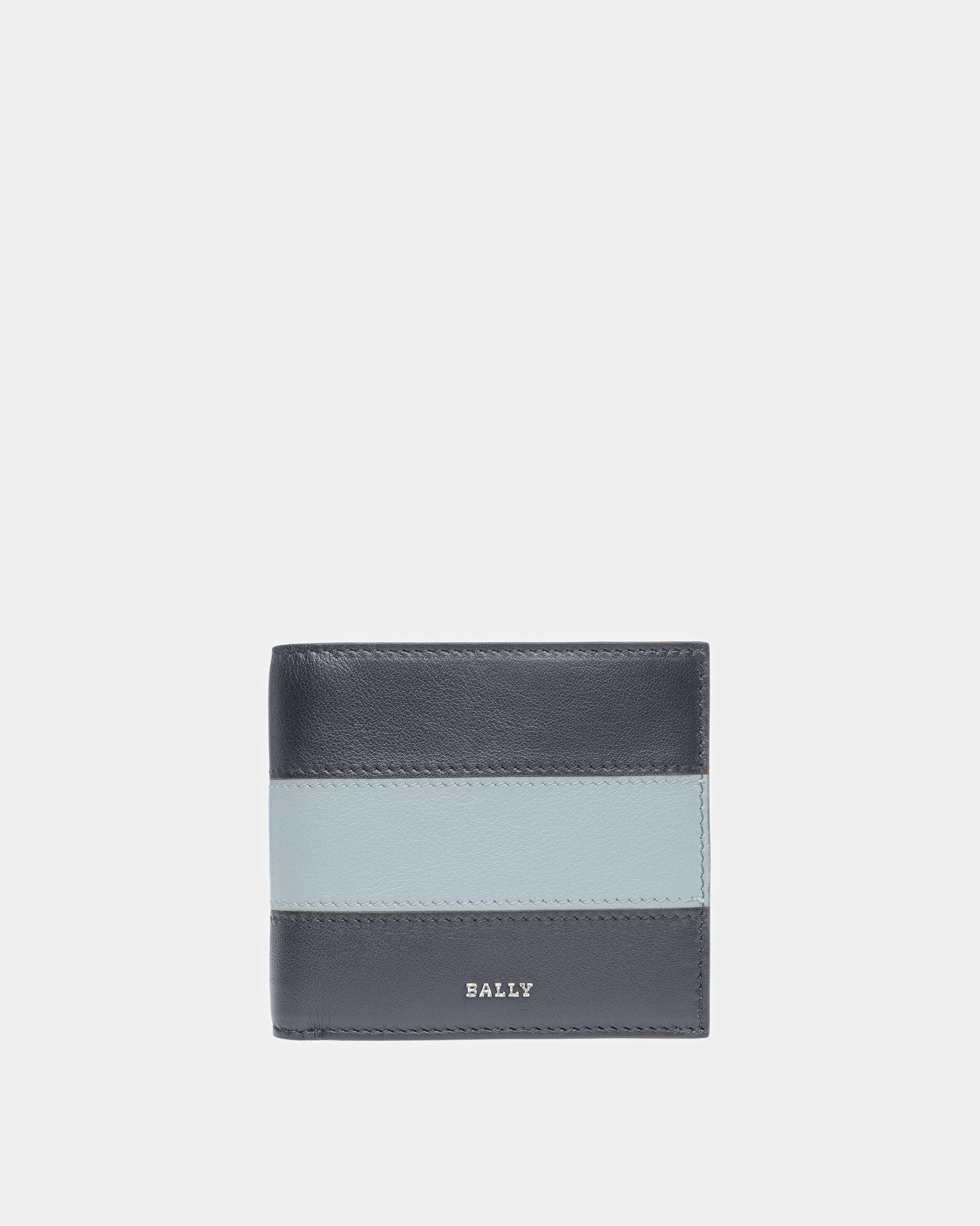 Brasai Geldbörse Aus Leder In Mitternachtsblau Und Hellblau - Herren - Bally - 01