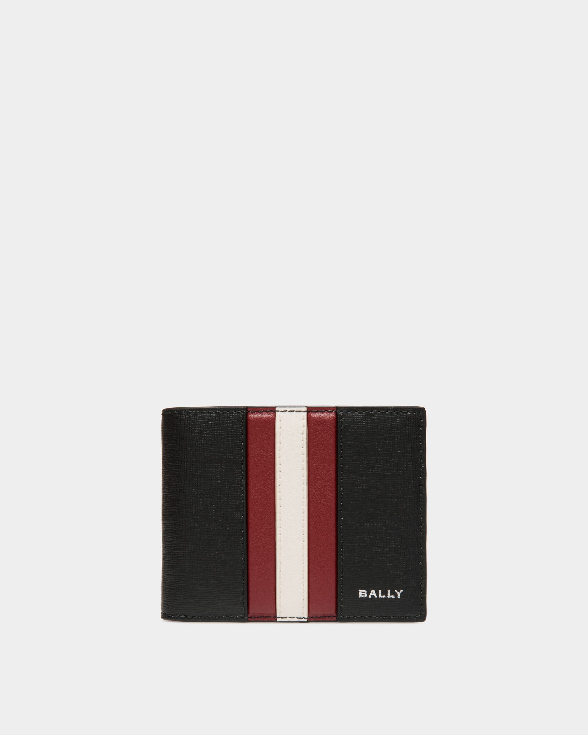 Portefeuille À Deux Volets Mythos En Cuir Recyclé Noir - Homme - Bally - 01
