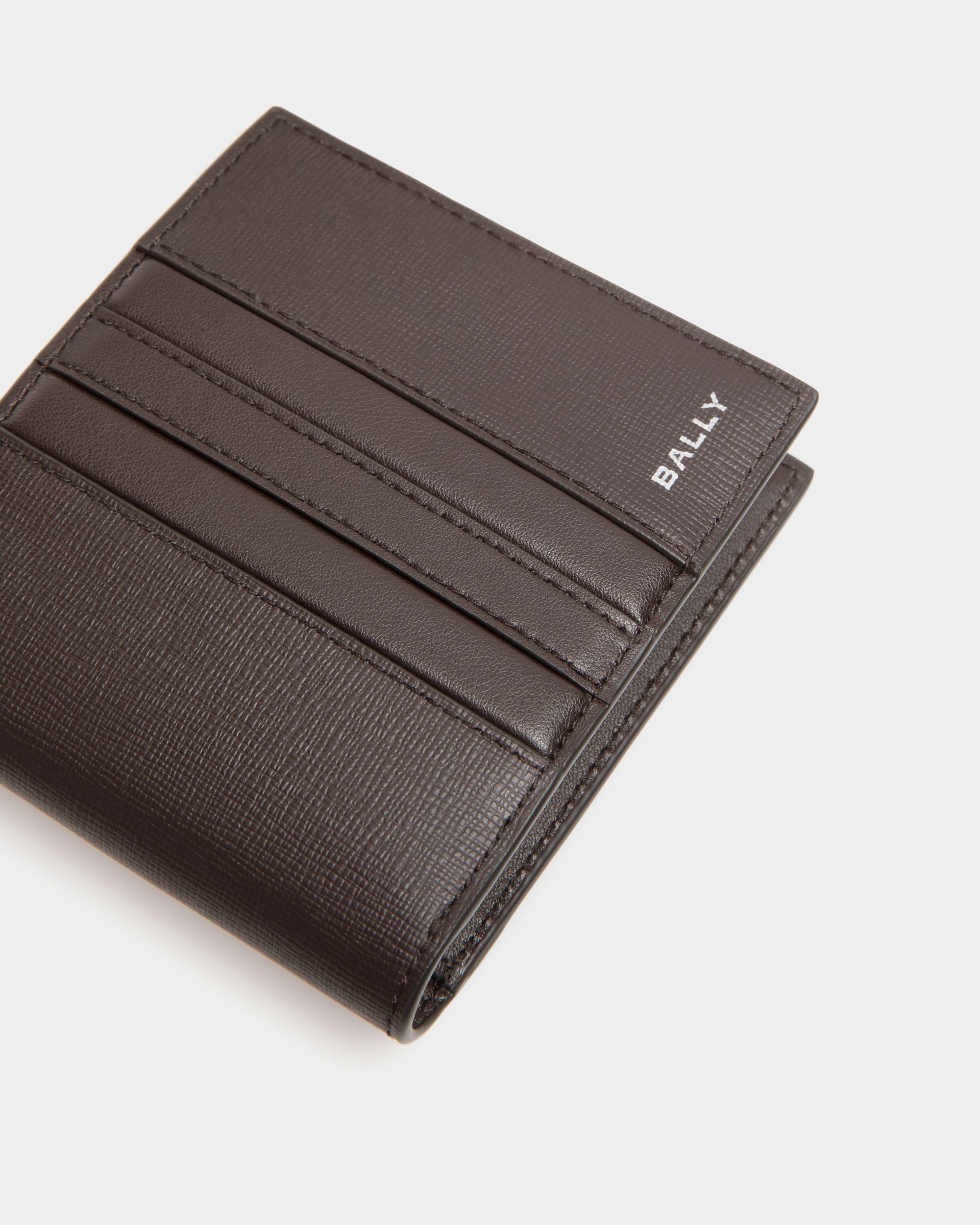 Mythos Bifold in Ebano Recycled Leather - Homme - Bally - 04