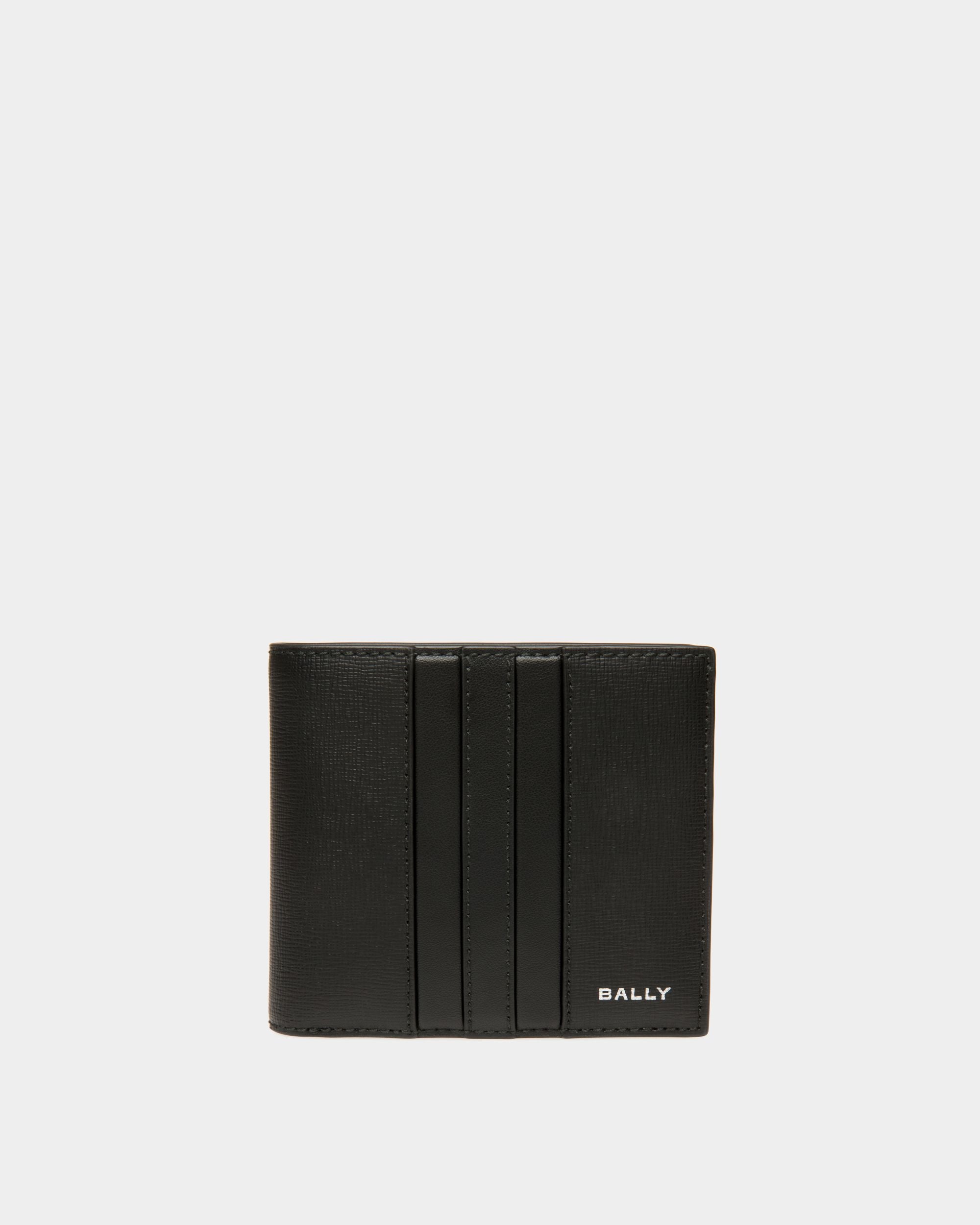 Mythos Bifold in Black Recycled Leather - Homme - Bally - 01