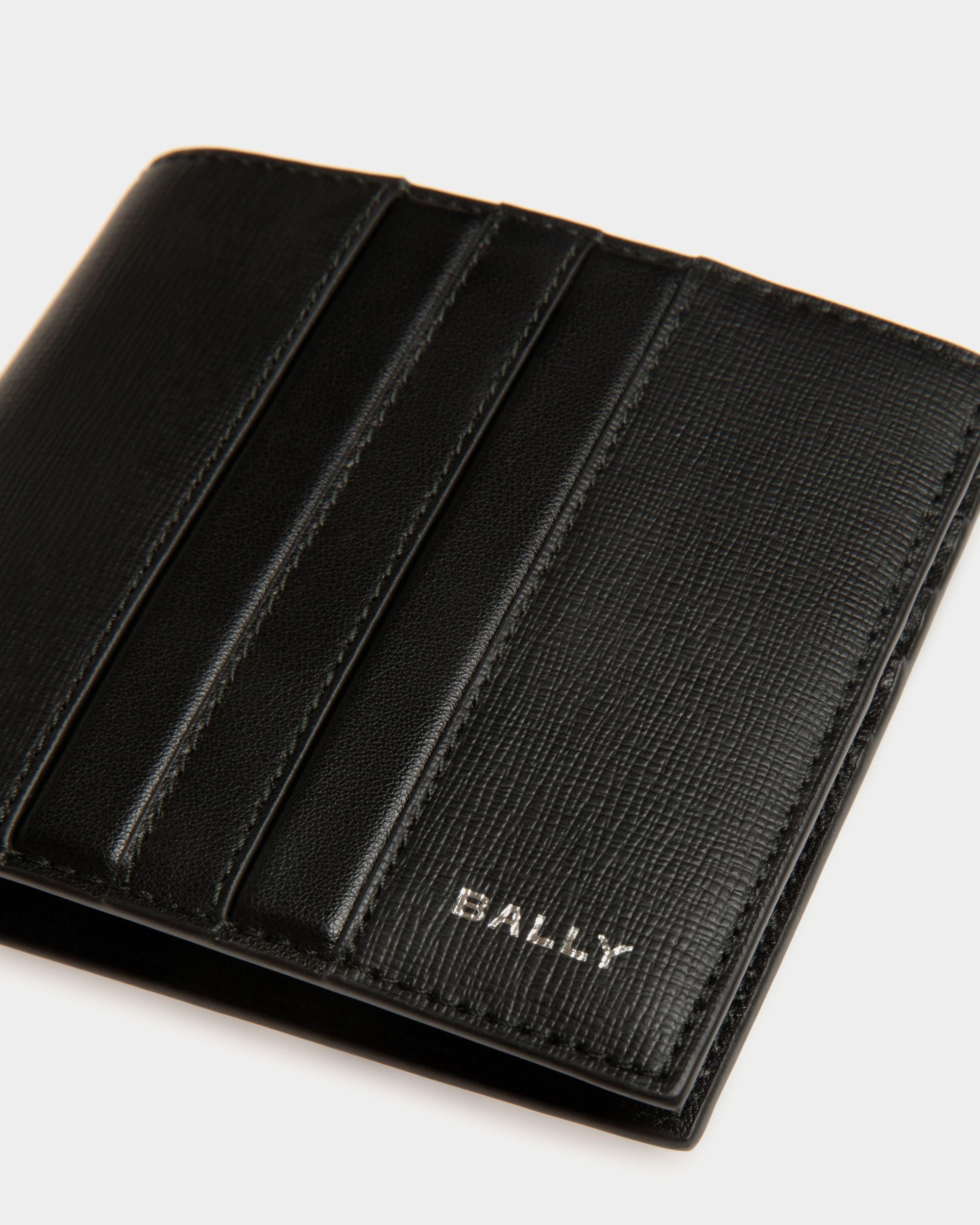 Mythos Bifold in Black Recycled Leather - Homme - Bally - 04