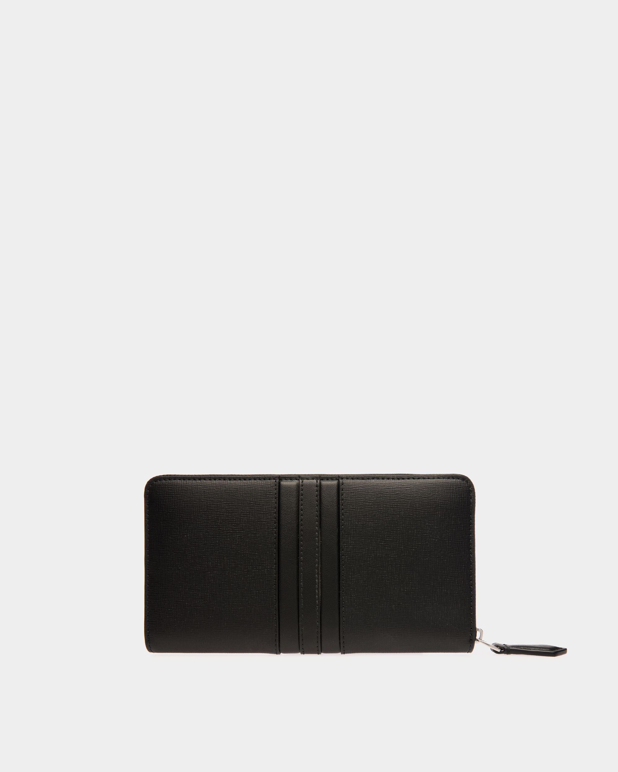 Portefeuille Mythos À Contour Zippé En Cuir Recyclé Noir - Homme - Bally - 02