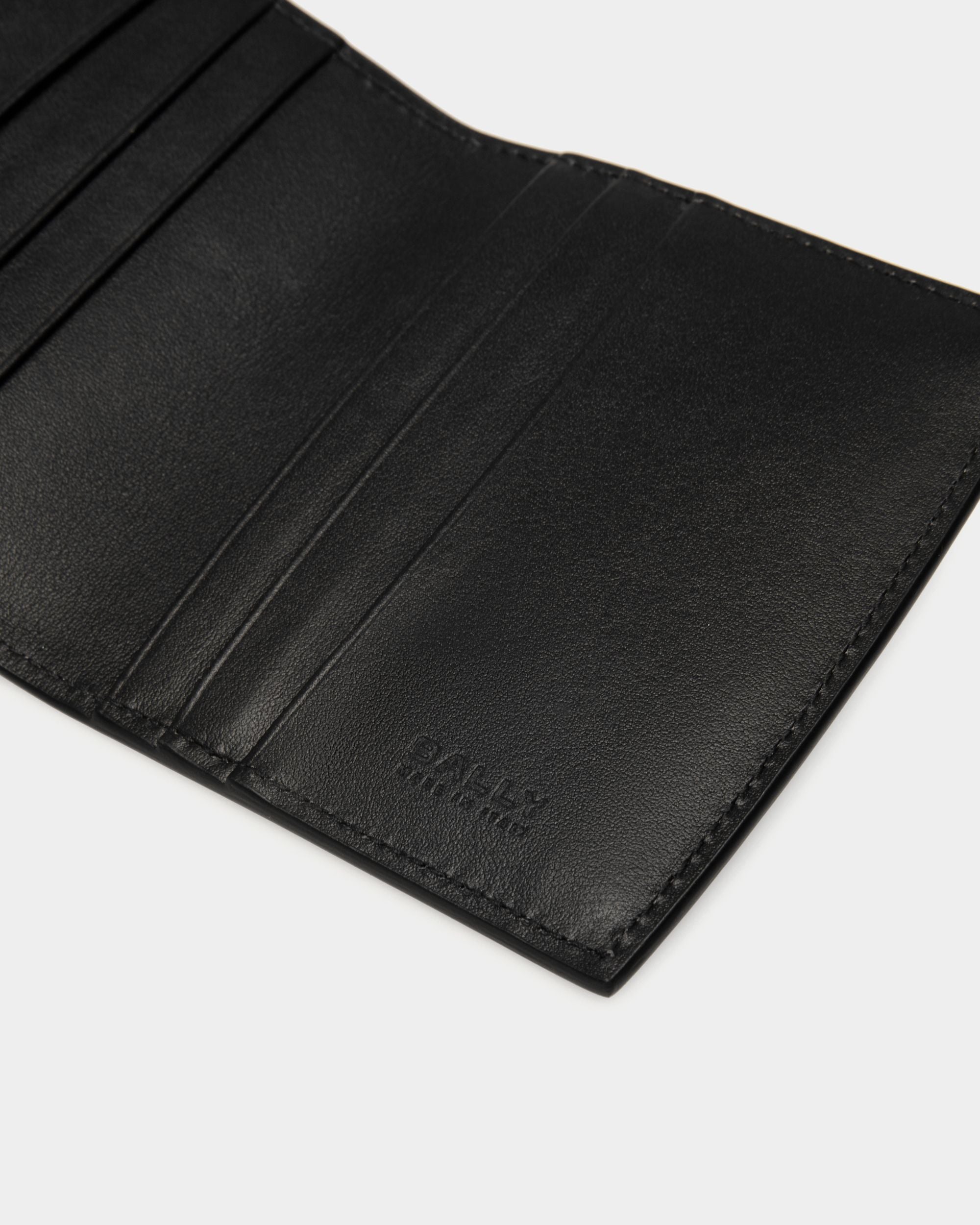 Deco Zweiteilige Geldbörse Aus Schwarzem Leder - Herren - Bally - 05