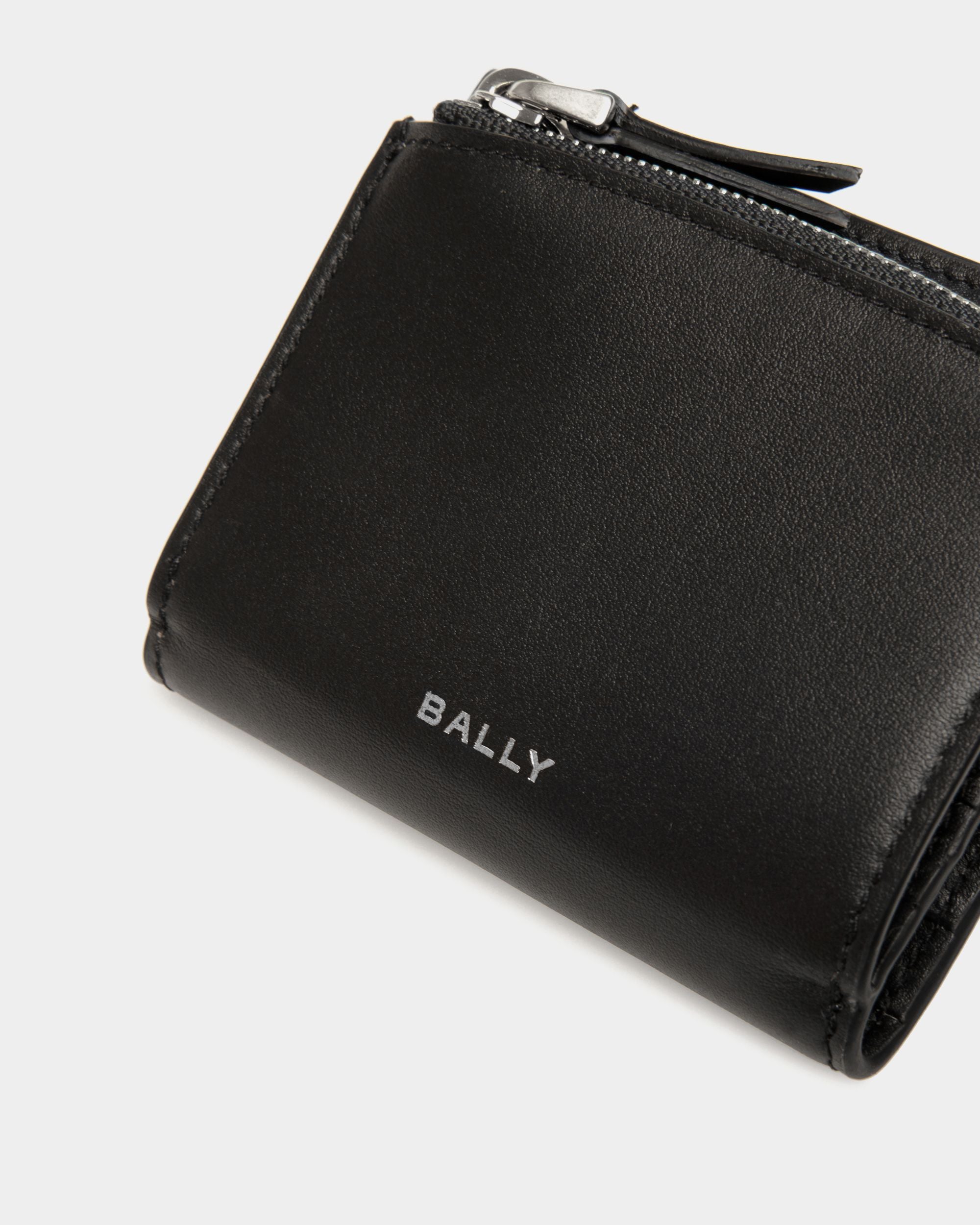 Dreiteilige Deco Geldbörse Aus Schwarzem Leder - Herren - Bally - 04