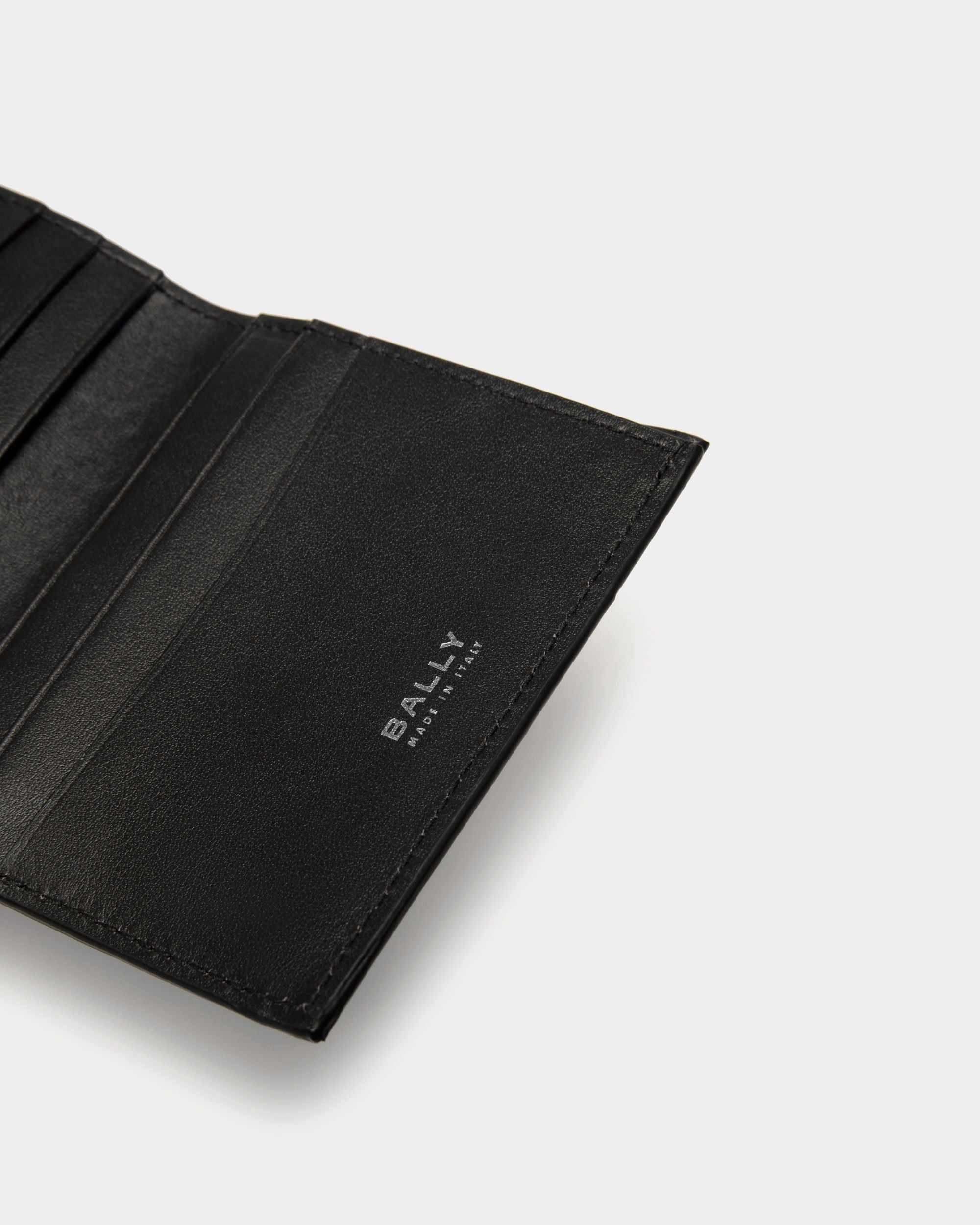 Dreiteilige Deco Geldbörse Aus Schwarzem Leder - Herren - Bally - 06