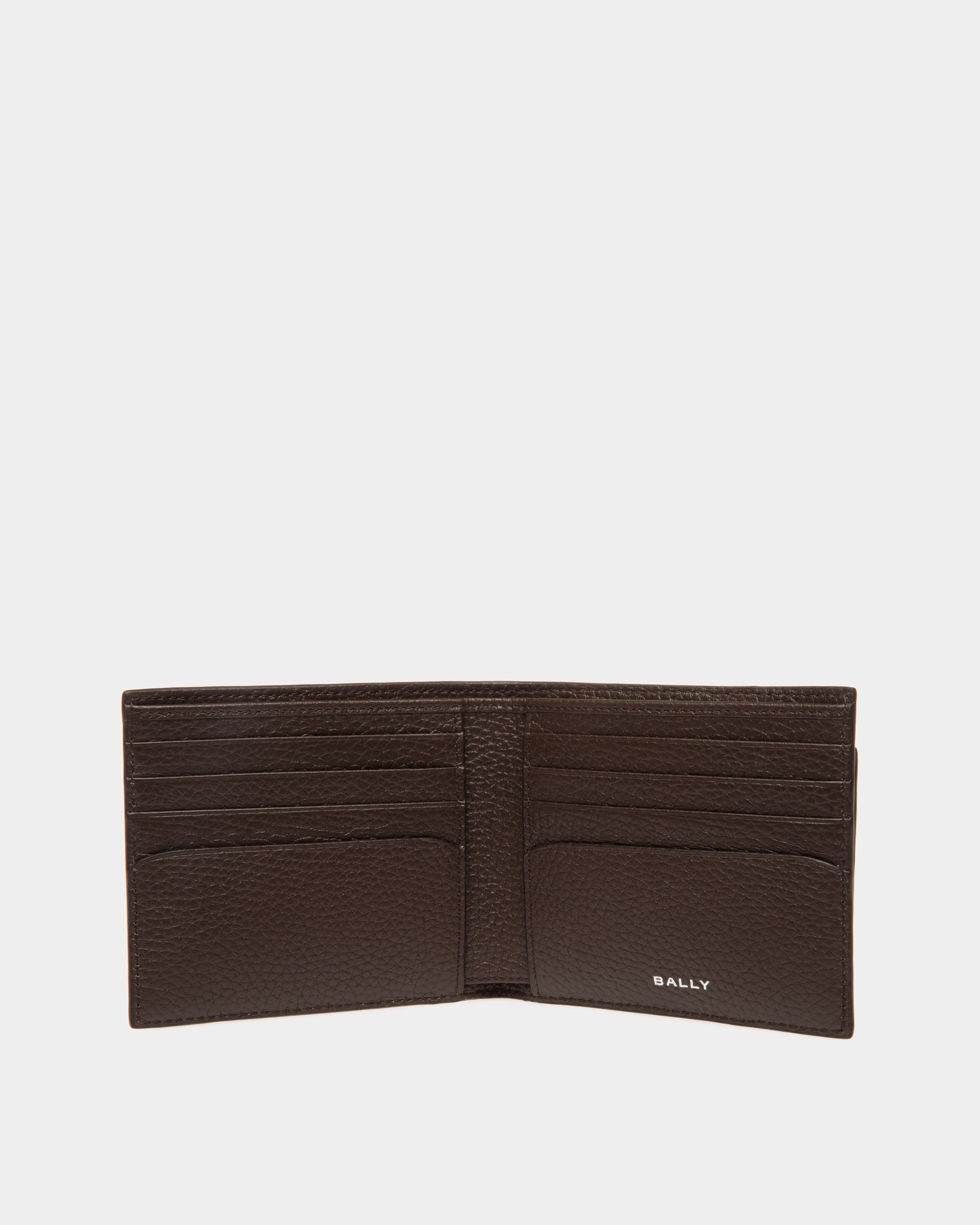 Portefeuille À Deux Volets Oeden En Cuir Ebano - Homme - Bally - 03