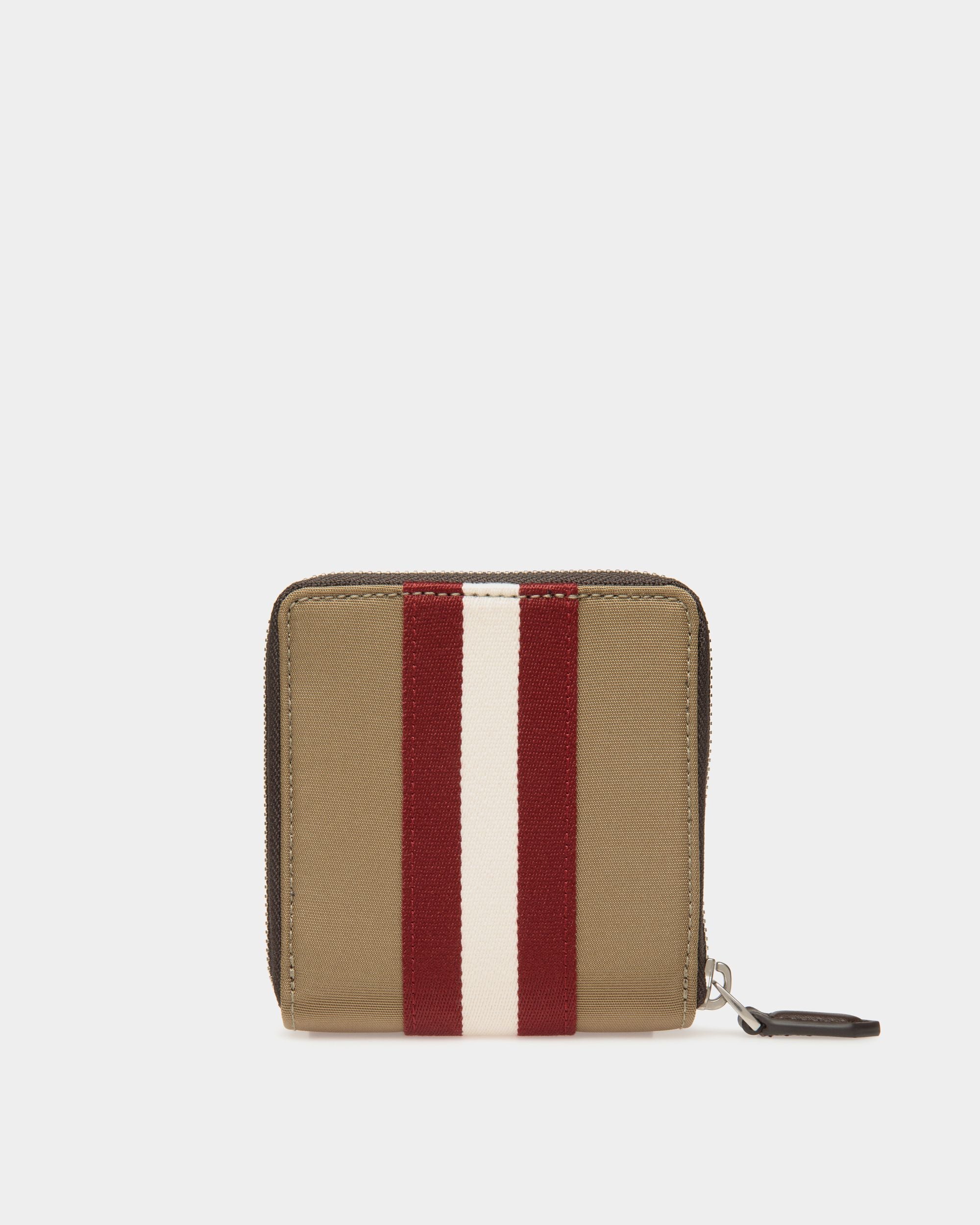 Portefeuille Code À Deux Volets En Nylon Camel - Homme - Bally - 02