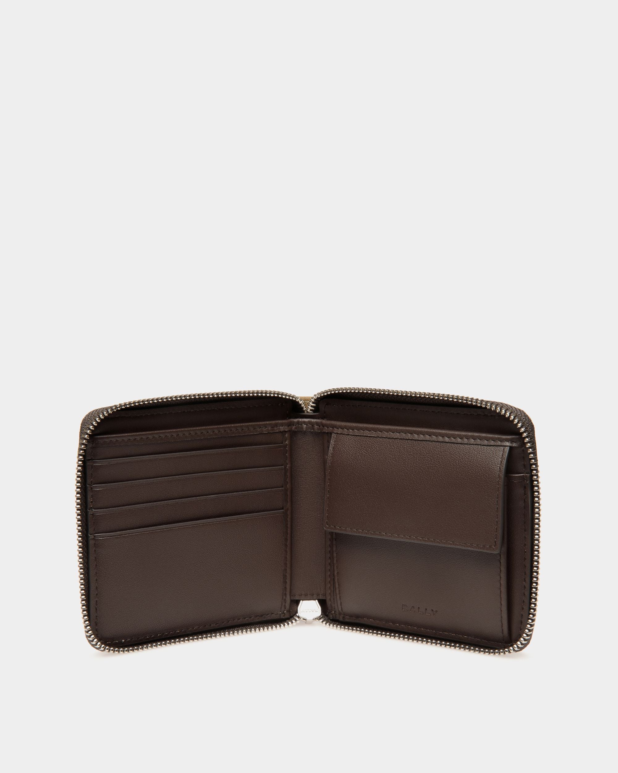 Portefeuille Code À Deux Volets En Nylon Camel - Homme - Bally - 03