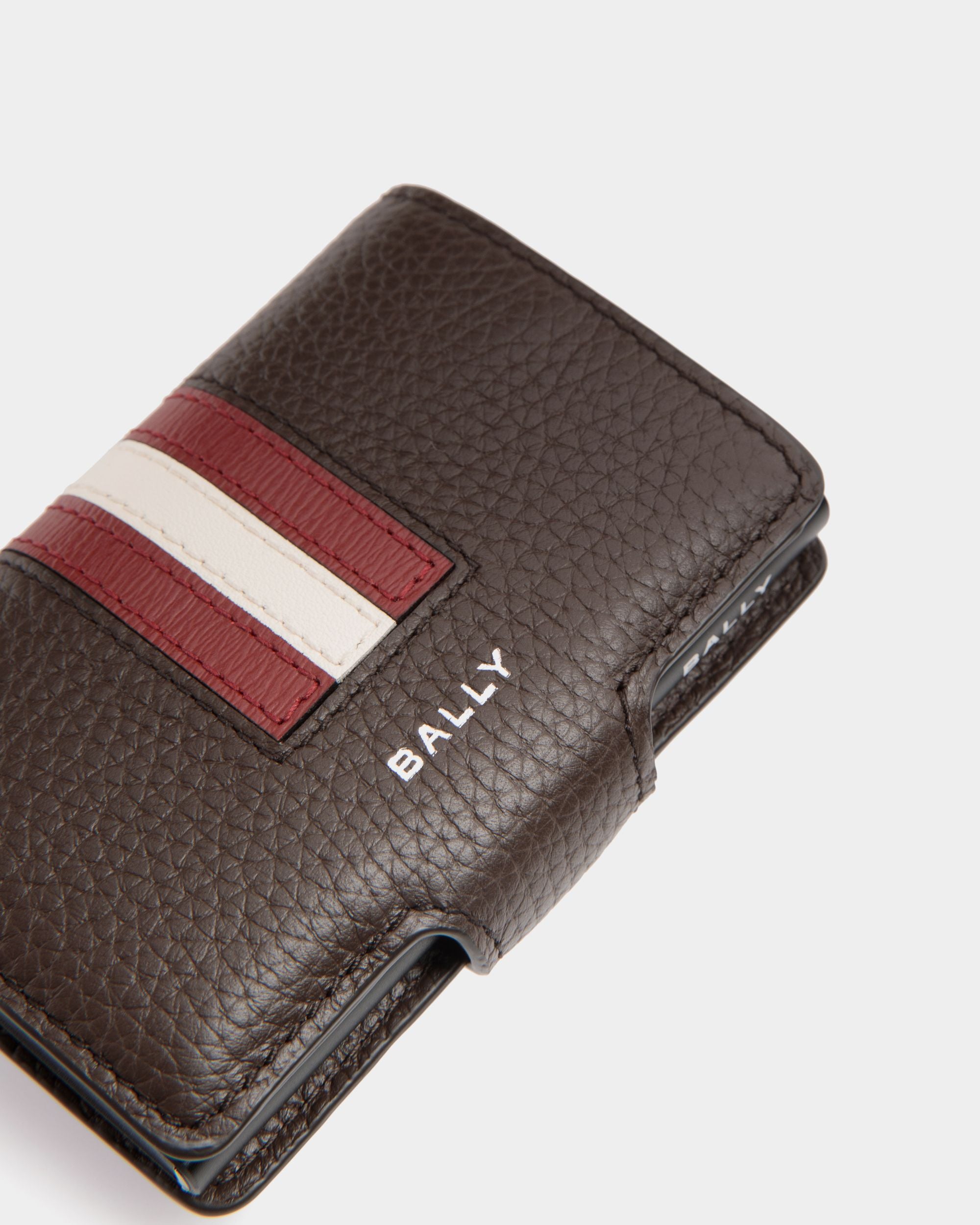 Ribbon Smart Wallet in Ebano Leather - Men's - Bally - 04