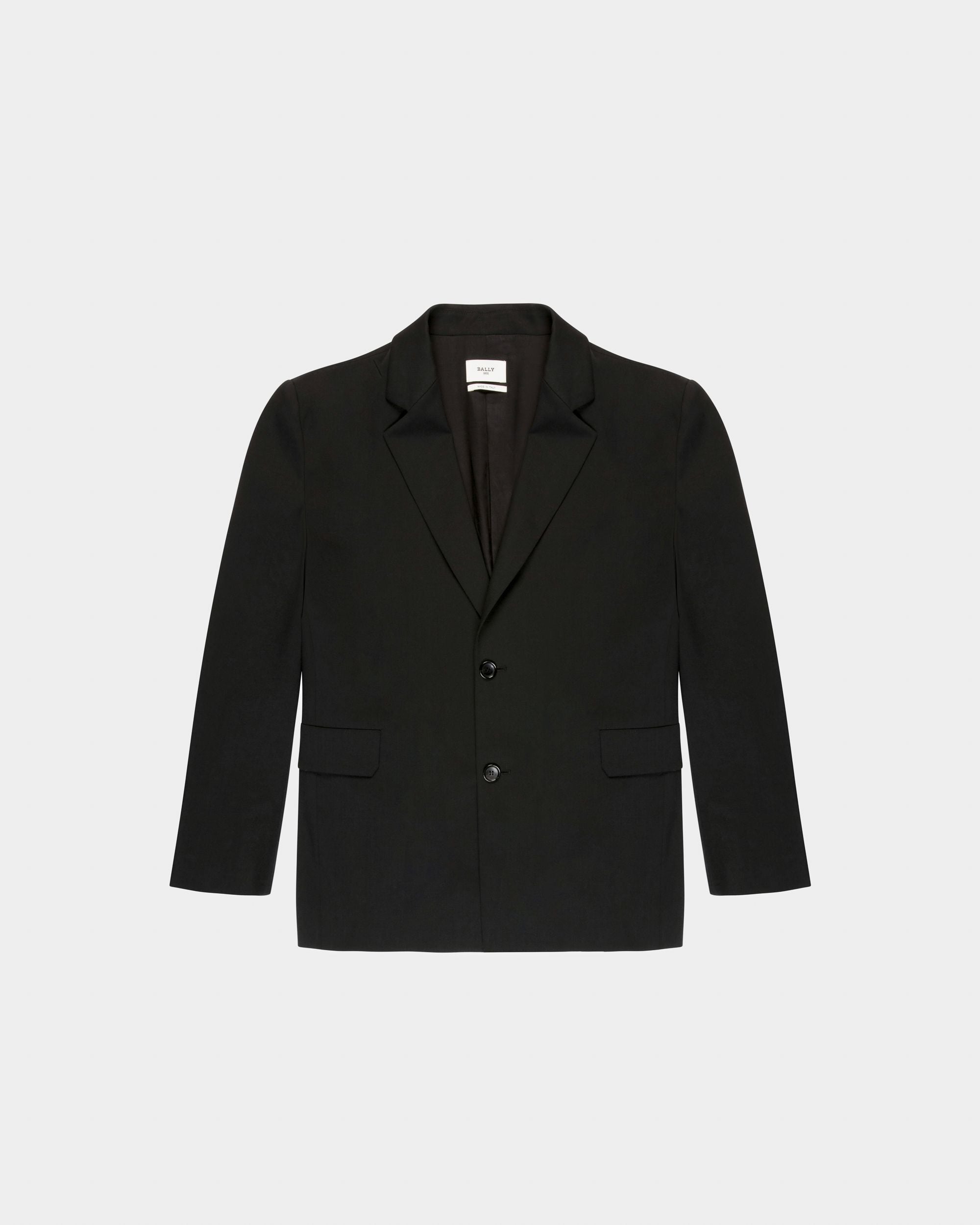 Wool Mix Jacket In Black - Men's - Bally - 01