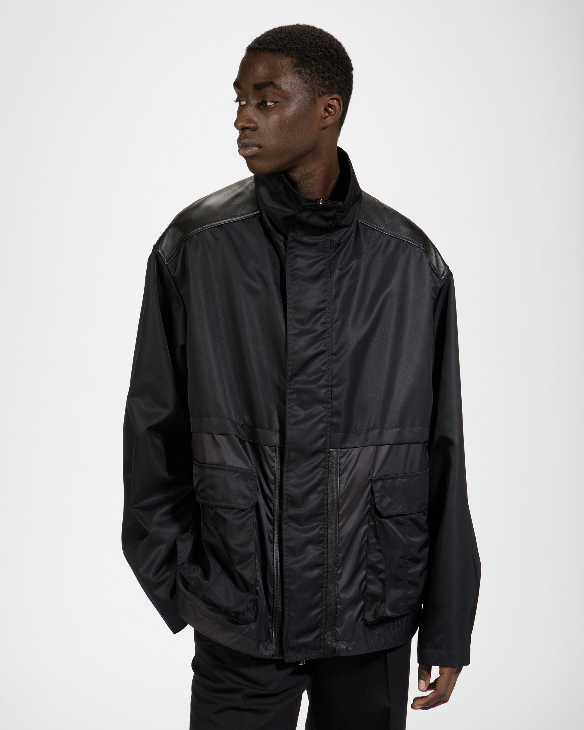 Blouson Bomber Jacket In Black - Men's - Bally - 01