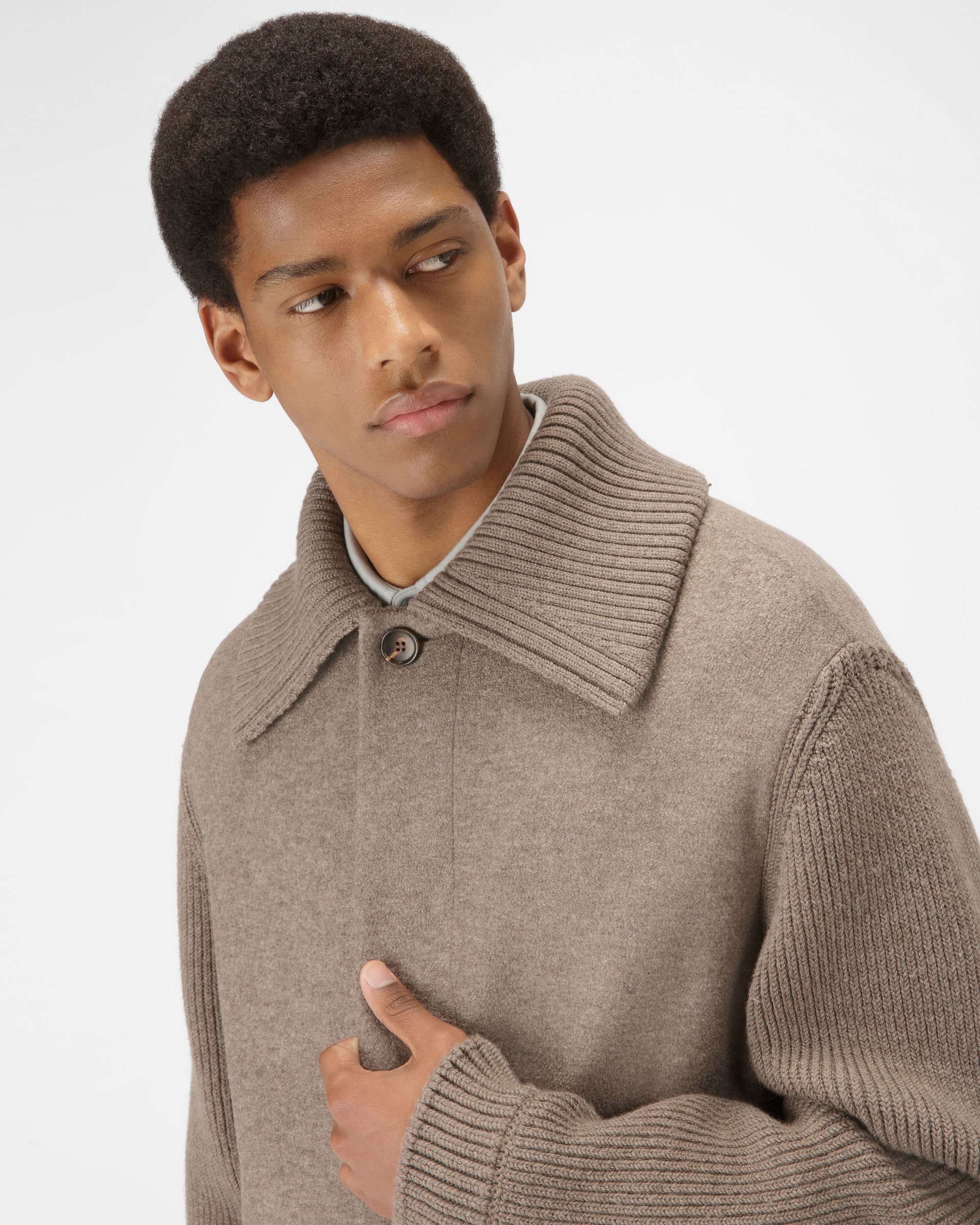 Manteau En Matériaux Mixtes - Homme - Bally - 02