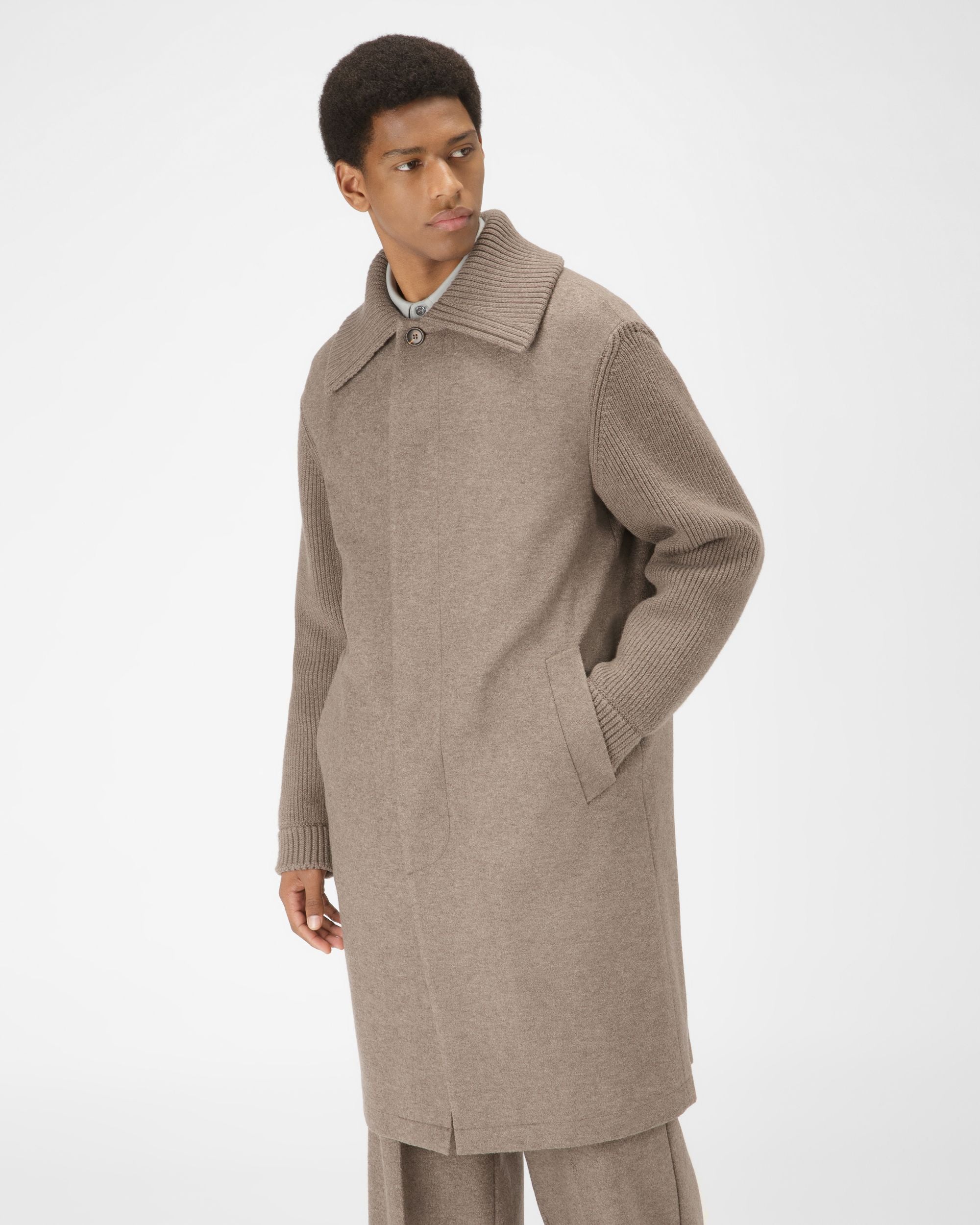 Manteau En Matériaux Mixtes - Homme - Bally - 06