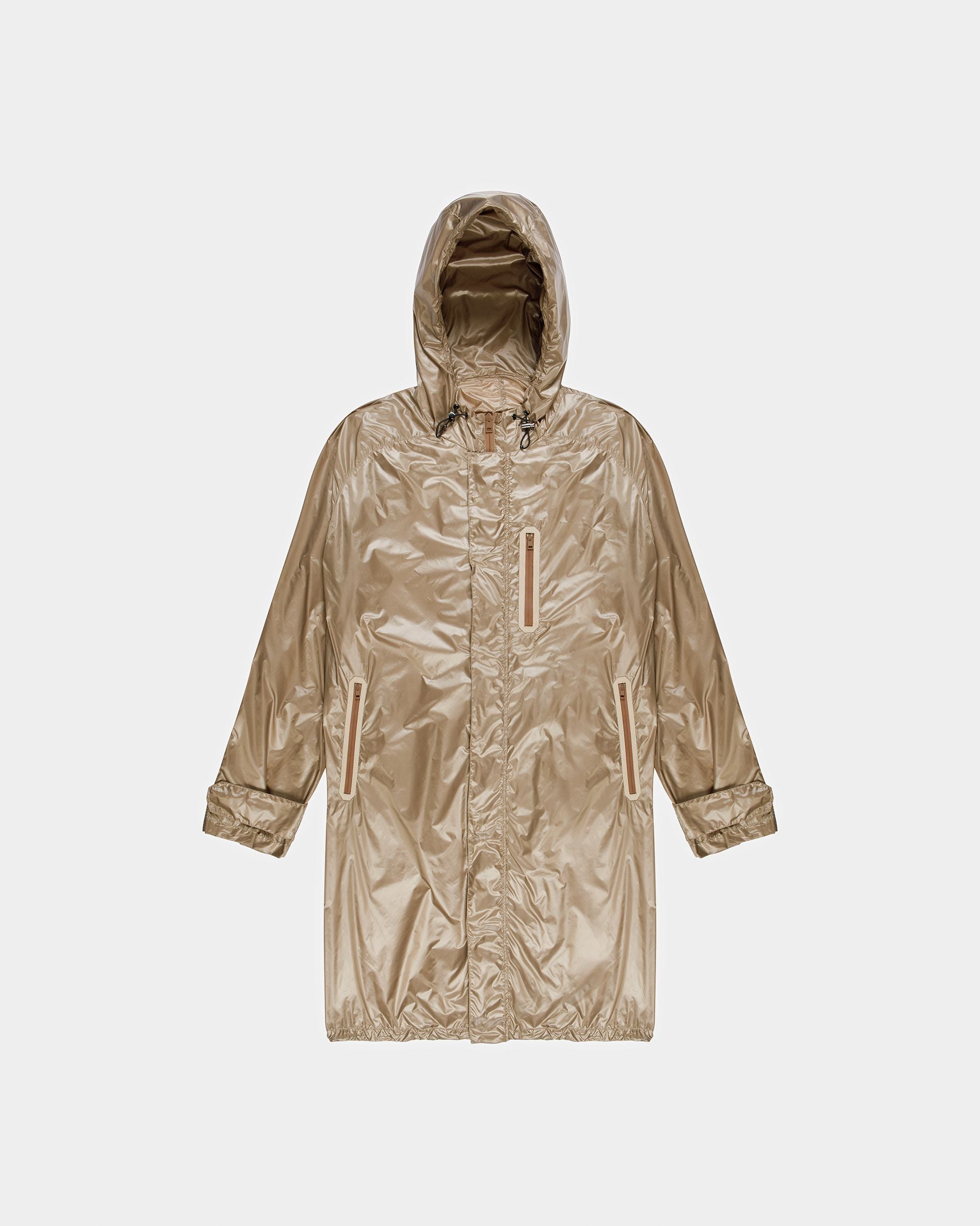 Wasserdichtes Kapuzencape Aus Technischem Gewebe In Desert - Herren - Bally - 06
