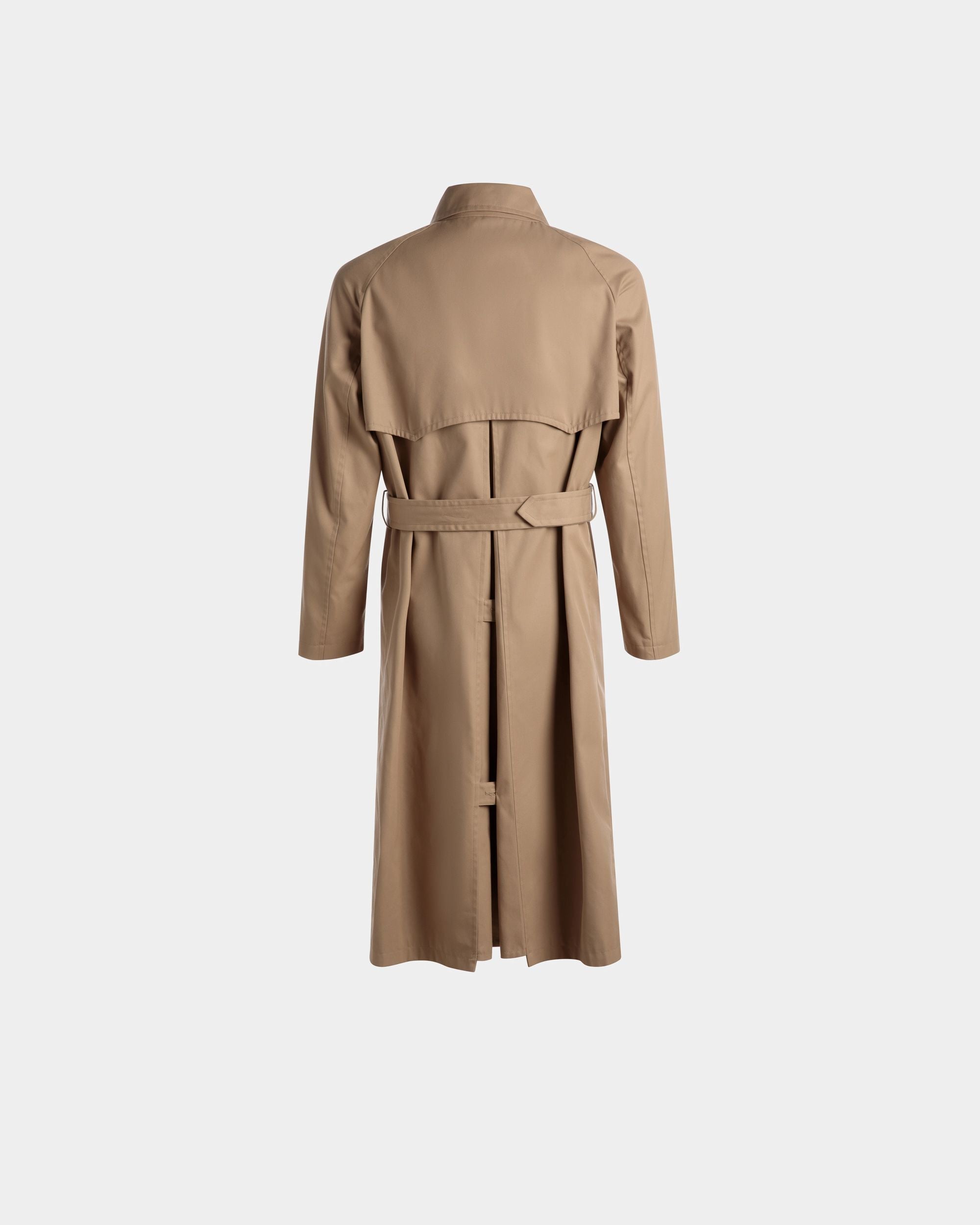 Trench Coat In Brown Cotton - Men's - Bally - 07