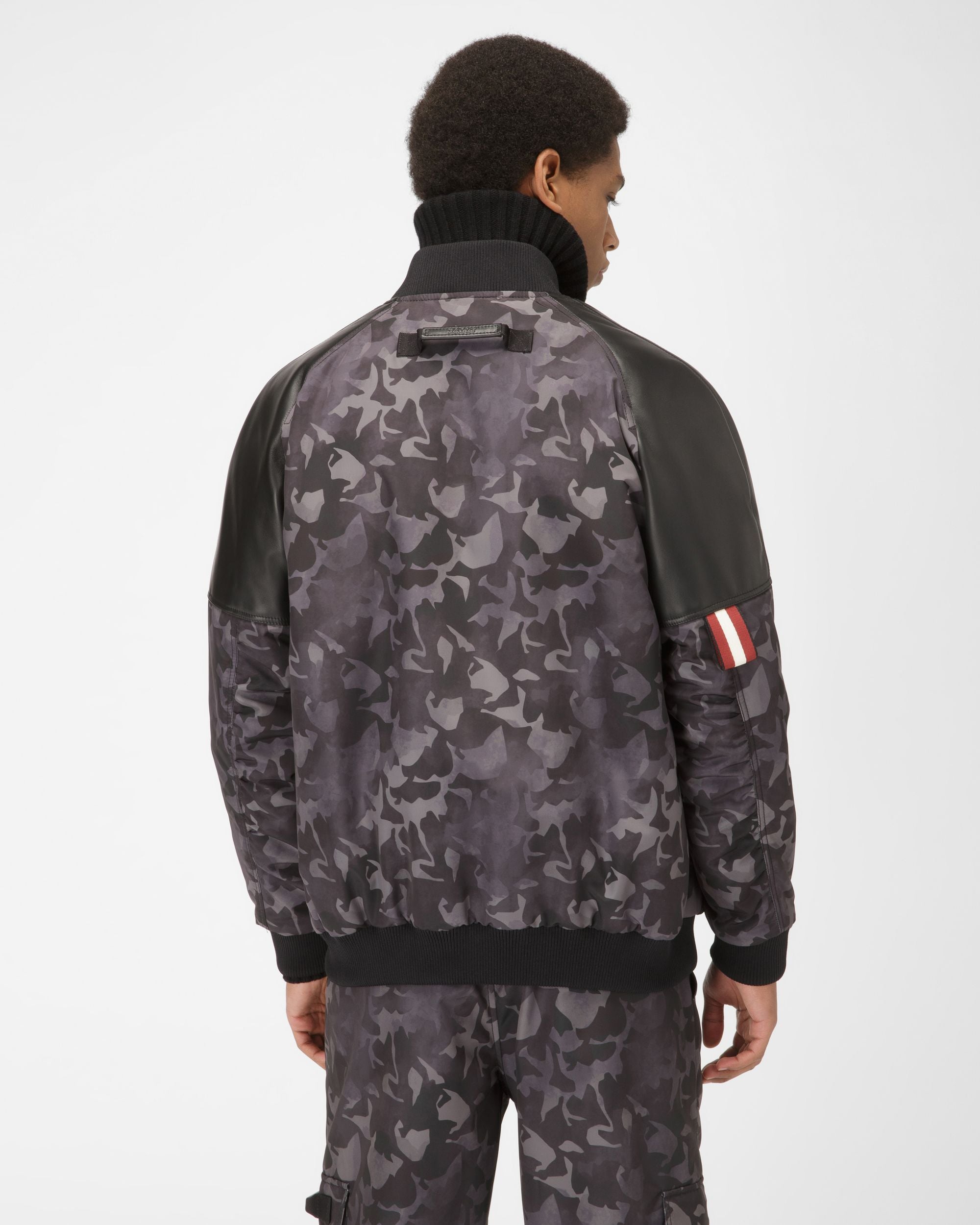 Bomberjacke Aus Recyceltem Schwarzem Nylon - Herren - Bally - 03