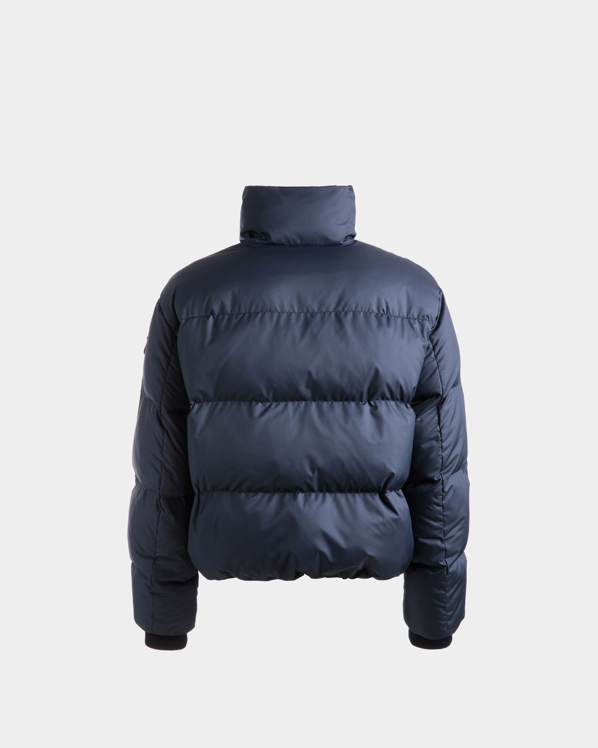 Puffer Jacket In Navy Blue Fabric - Men's - Bally - 02